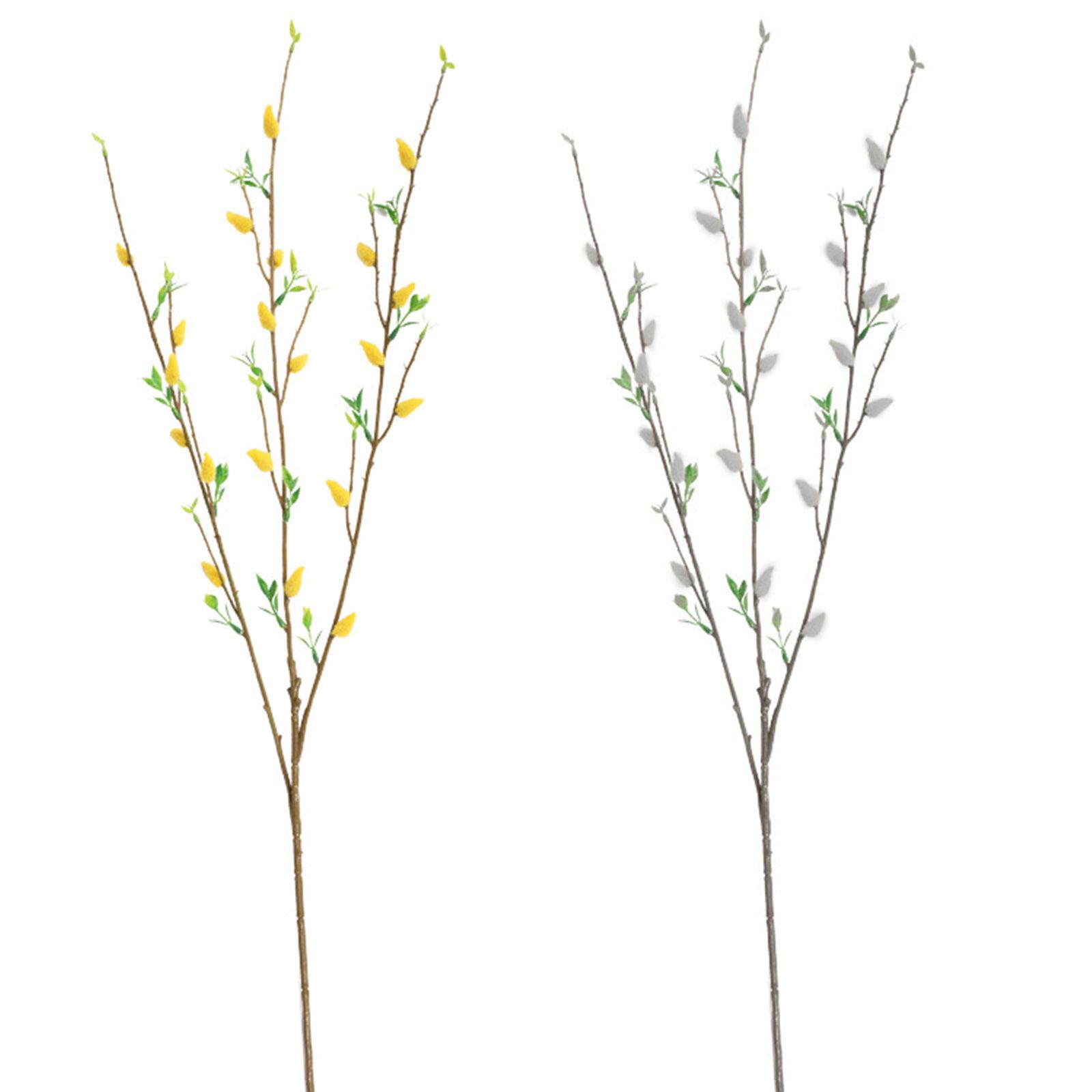 Artificial Flower Branch Simulation Bendable Decorative Fake Camellia Flowers for Arrangements Craft Projects Yellow - Image 6