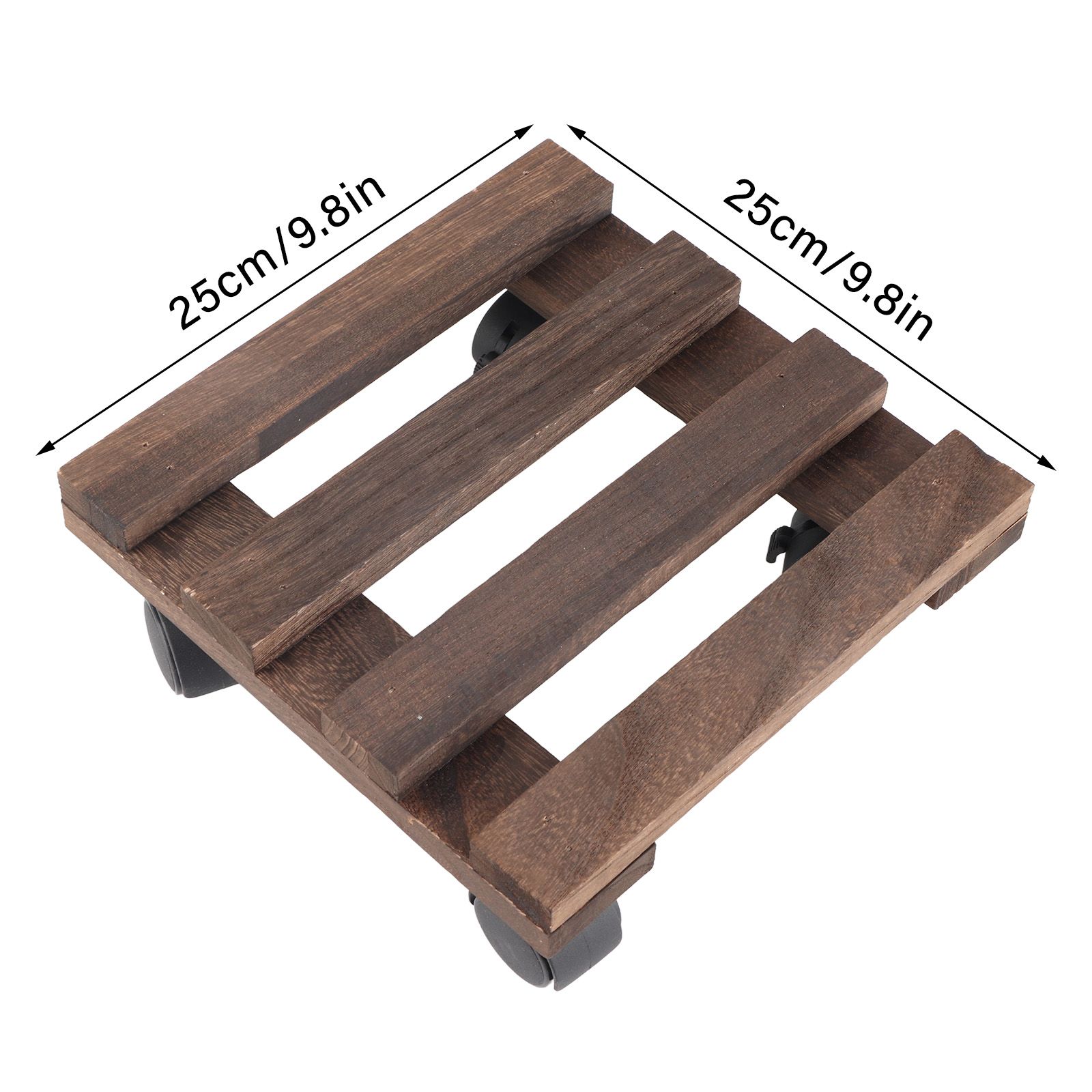 Wheeled Flower Pot Tray Base Roller Universal Wheel Movable Large Carrier Rectangular Thickened Chassis - Image 4