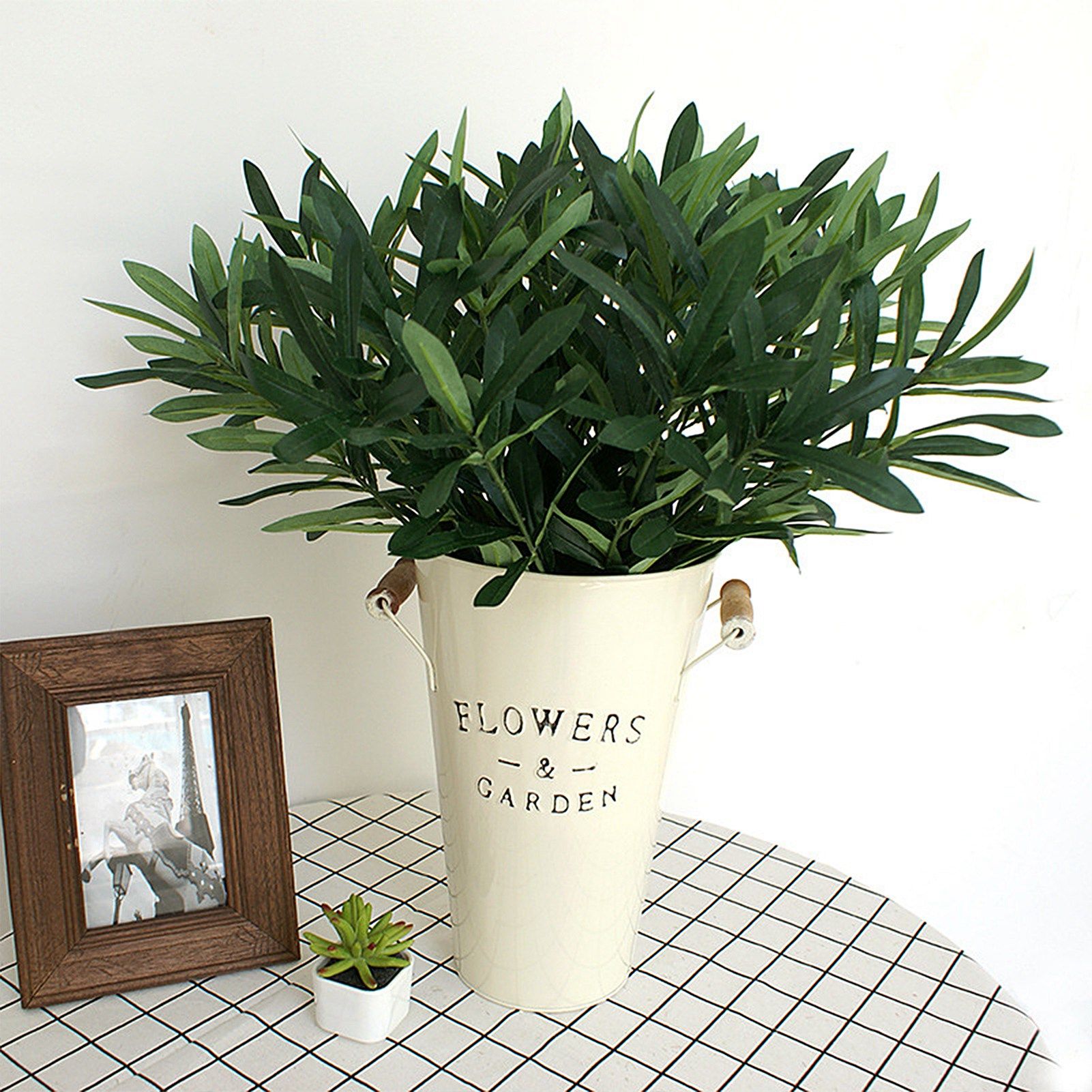 Artificial Olive Leaves Decoration Home Leaves Decoration for Wedding Garden - Image 5