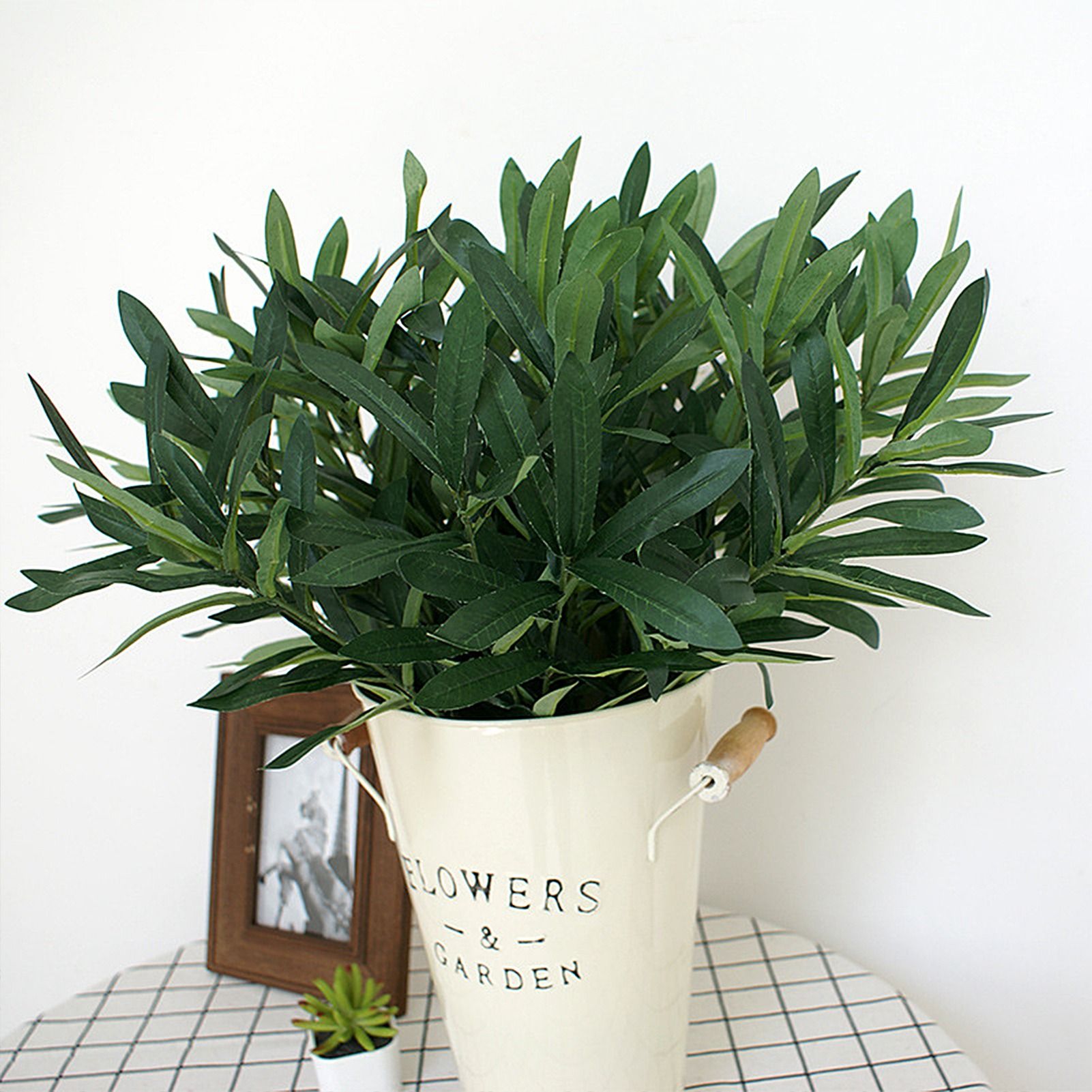 Artificial Olive Leaves Decoration Home Leaves Decoration for Wedding Garden - Image 7