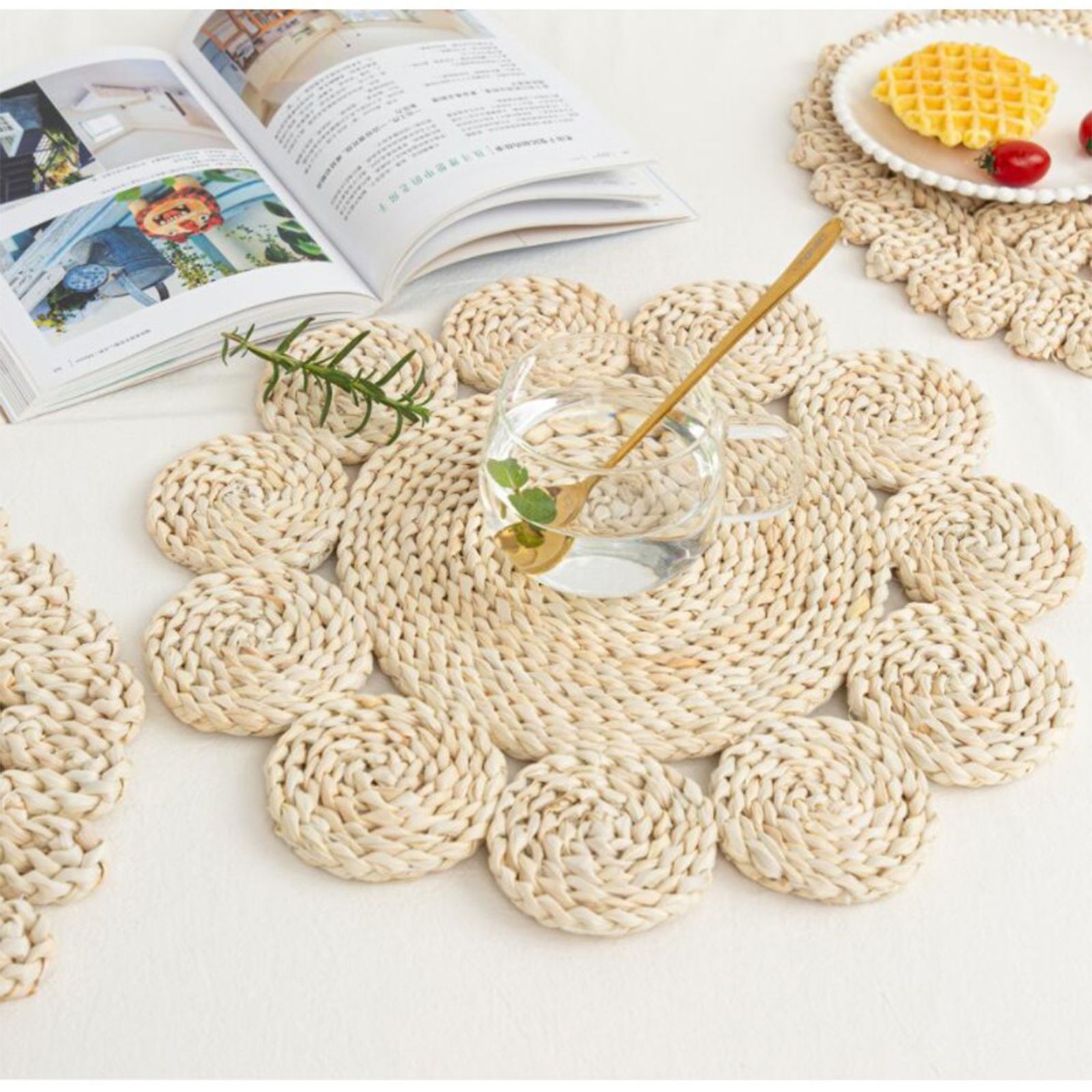 Placemats Multipurpose Thickened Exquisite Innovative Woven Heat Resistance Table Mats - Image 5