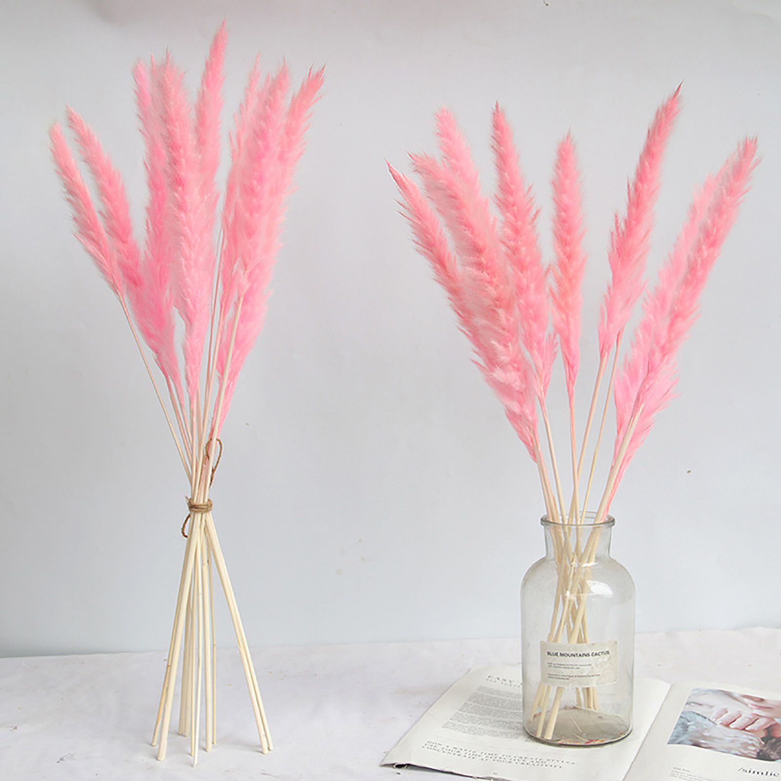 Dried Pampas Grass Natural Reed Dried Flowers Dried Pampas Grass Flowers Bouquet for Boho Home Decor - Image 7