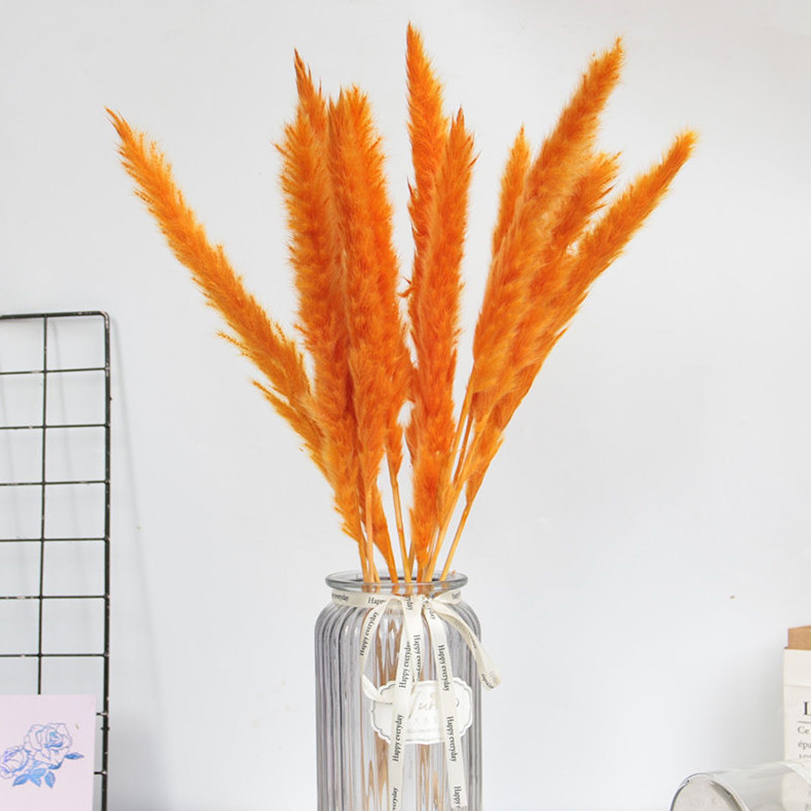 Dried Pampas Grass Natural Reed Dried Flowers Dried Pampas Grass Flowers Bouquet for Boho Home Decor - Image 8