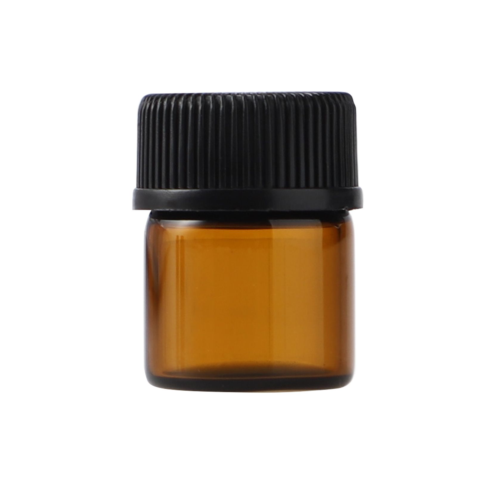 100Pcs Essential Oil Bottle Thick Glass Shock Resistant UV Protection Portable Essential Oil Bottle Brown - Image 7