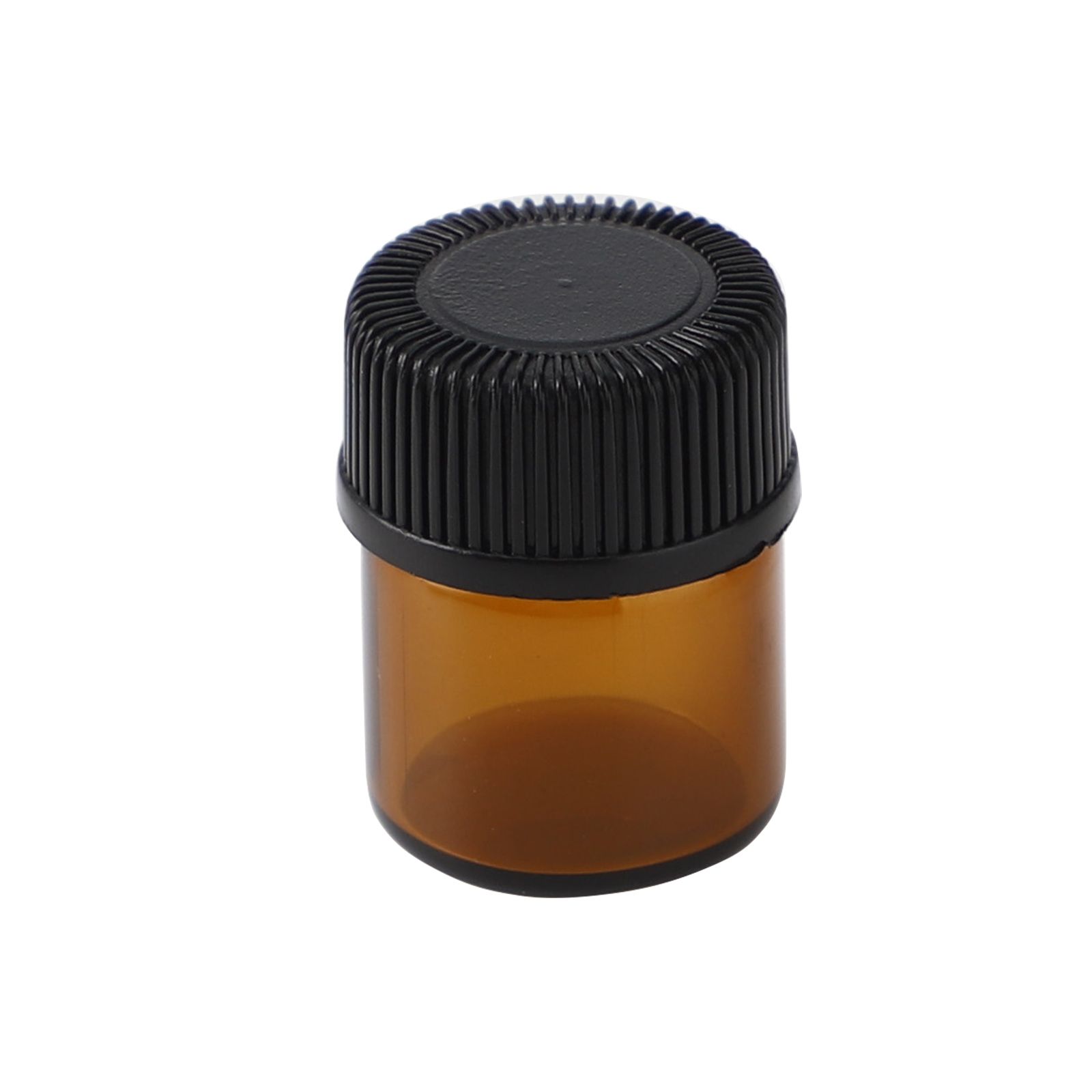100Pcs Essential Oil Bottle Thick Glass Shock Resistant UV Protection Portable Essential Oil Bottle Brown - Image 8