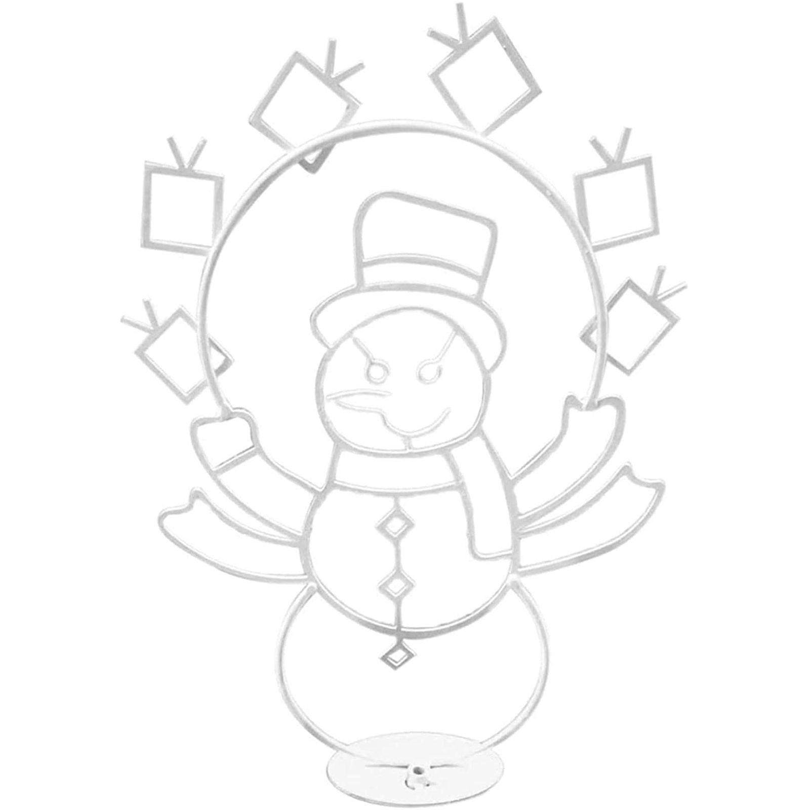 Funny Snowman Light Durable Metal Bright Light Decorative Stylish Snowman Light for Winter Christmas - Image 1