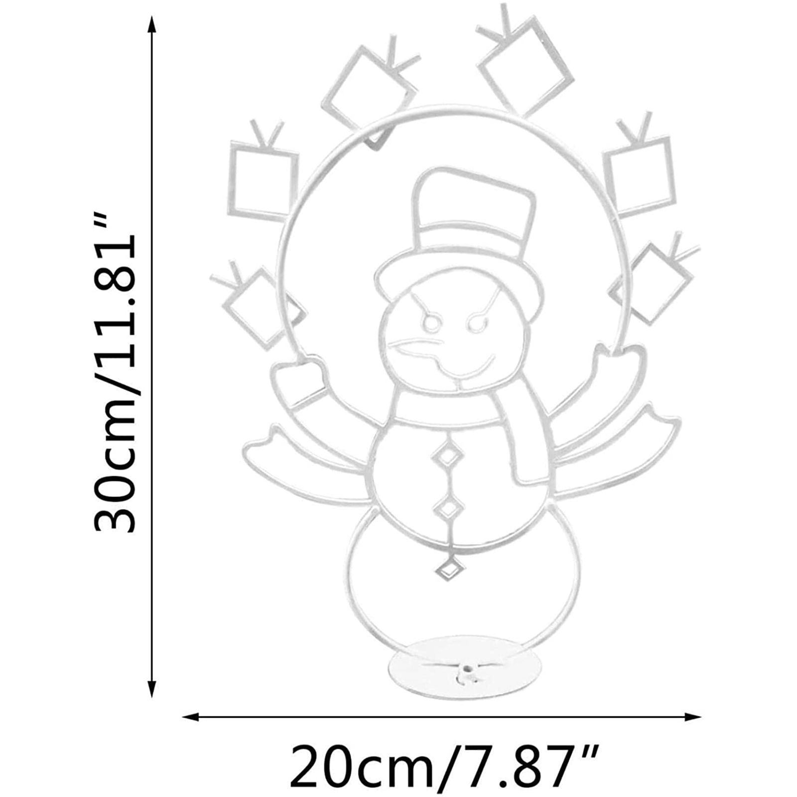 Funny Snowman Light Durable Metal Bright Light Decorative Stylish Snowman Light for Winter Christmas - Image 2
