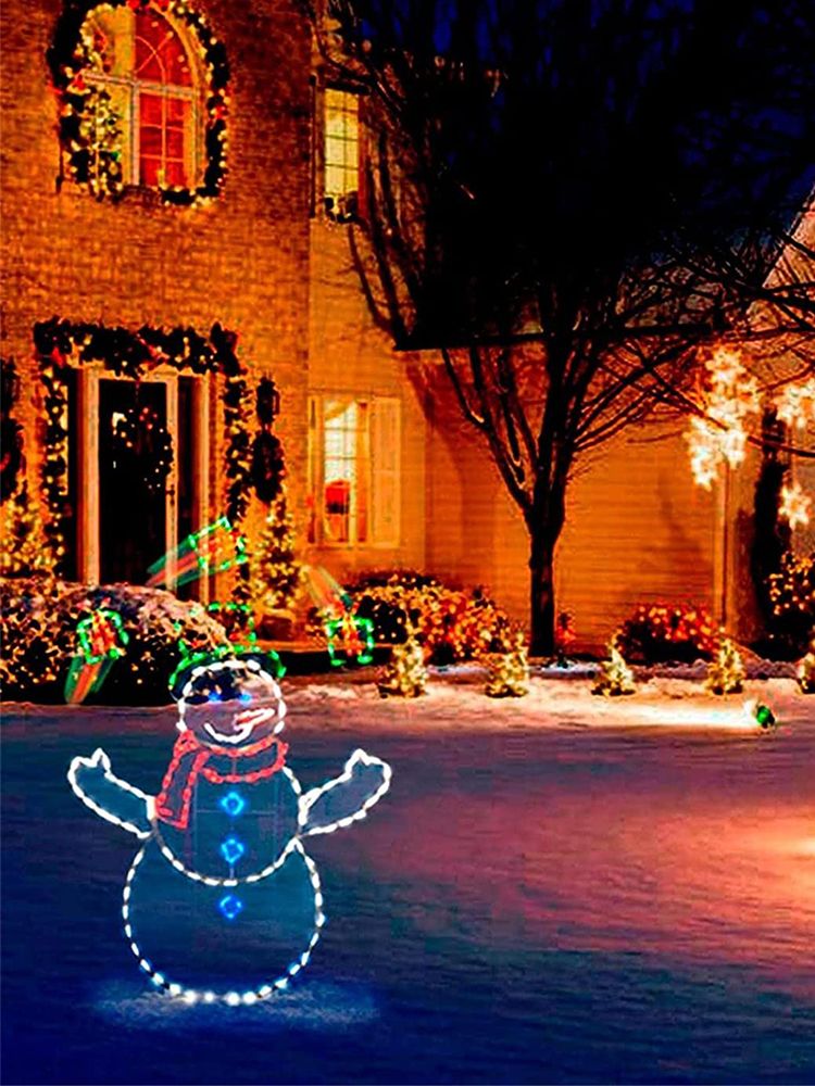 Funny Snowman Light Durable Metal Bright Light Decorative Stylish Snowman Light for Winter Christmas - Image 6
