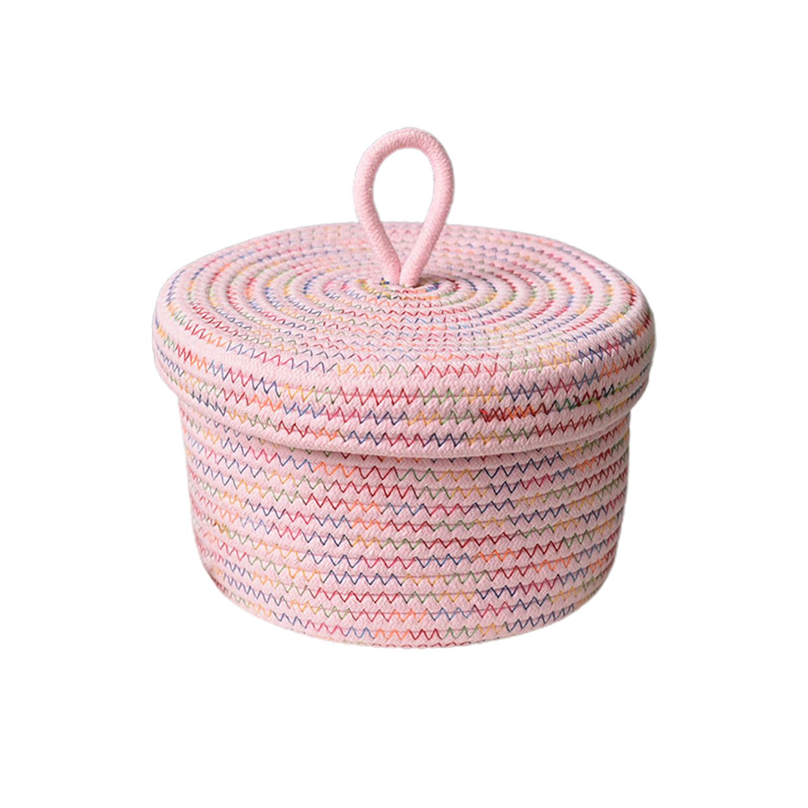 Storage Basket Soft Cotton Basket Cute Decorative Multifunction Basket for Bedroom Office Living Room - Image 1
