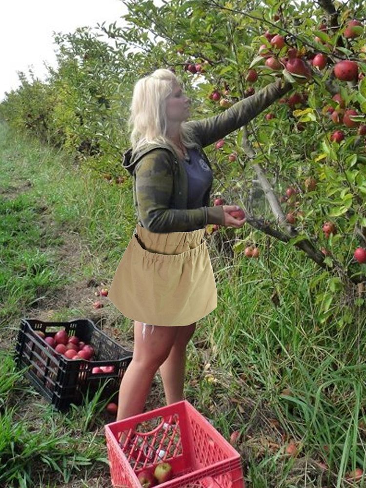 Berry Foraging Bag Multipurpose Durable Nylon Fruit Foraging Storage Bag with Buckle - Image 7