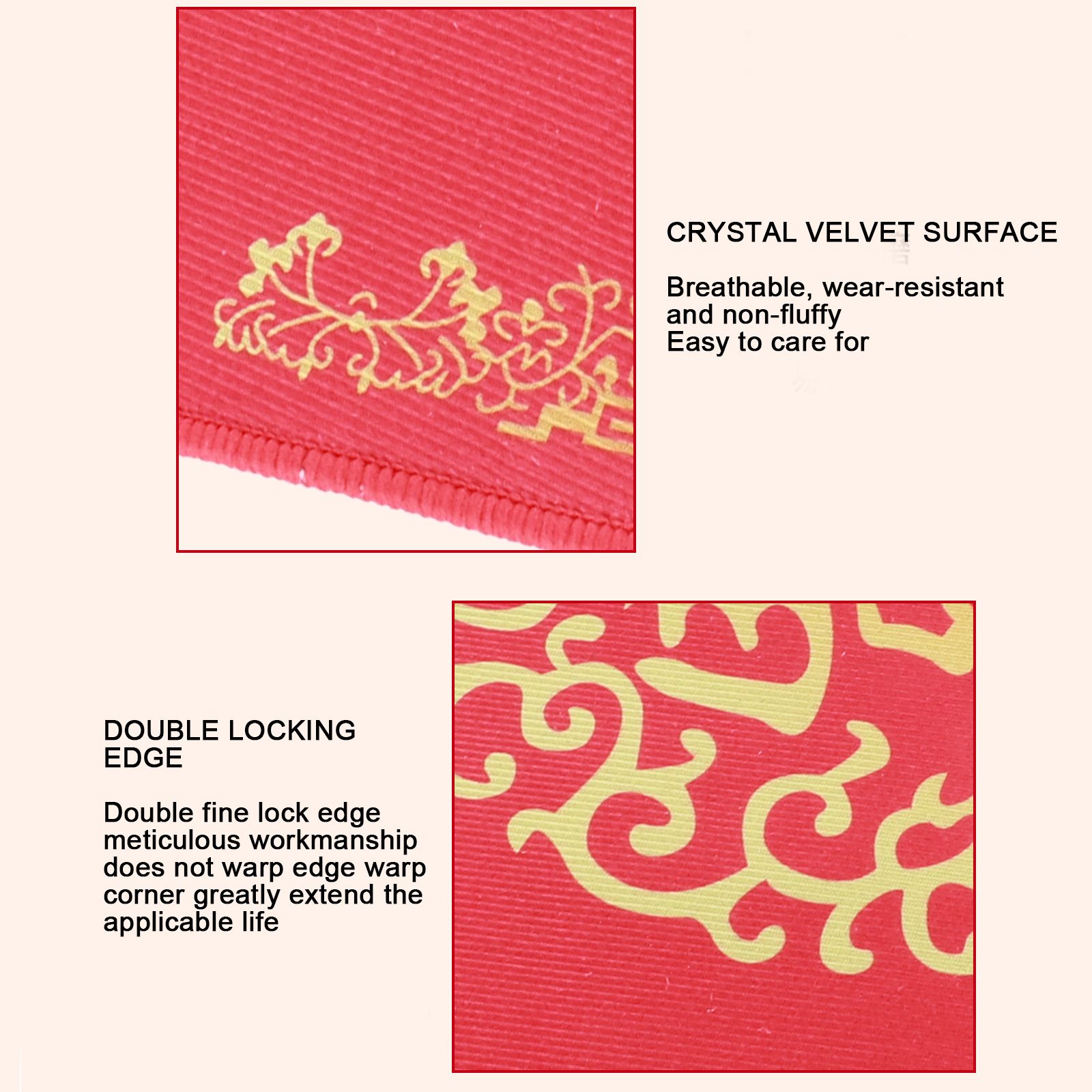New Year Red Chinese Floor Mat Door Mat Indoor Doormat - Image 3