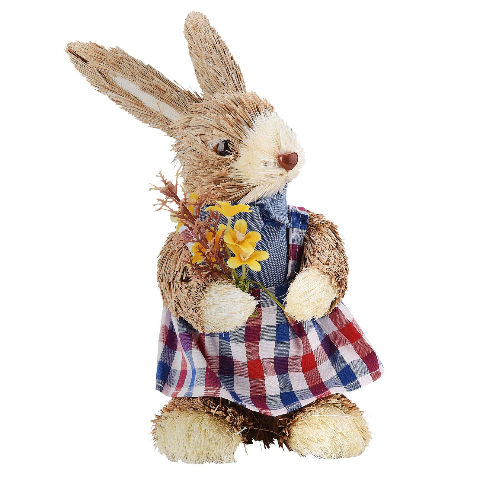 Cattail Eco Friendly Bright Colors Lifelike Durable Easter Bunny Figurine - Image 1