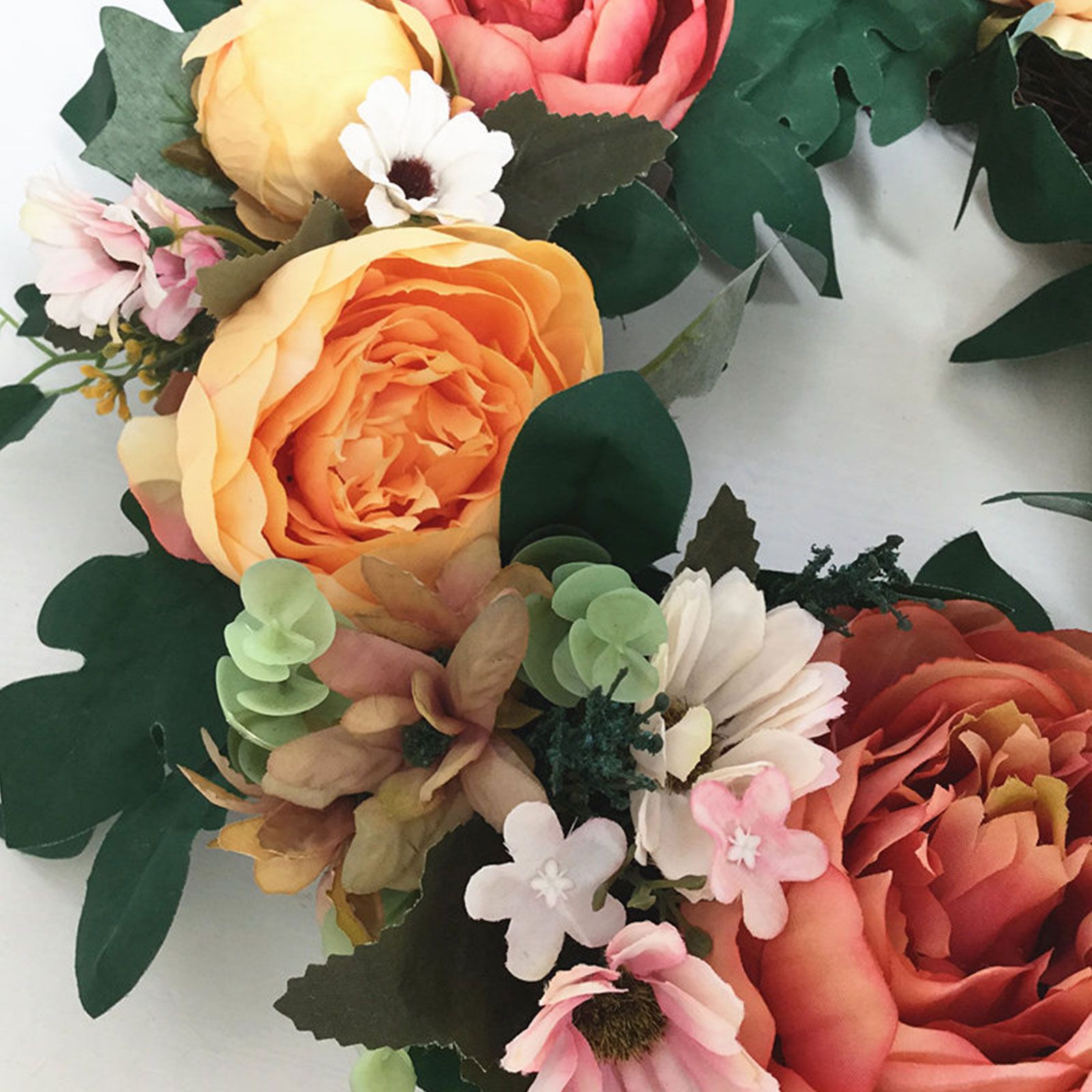 Peony Flower Garland Front Door Decoration Flower Lintel Pendant Imitation Flower Wall Decoration Hanging Ornaments - Image 3