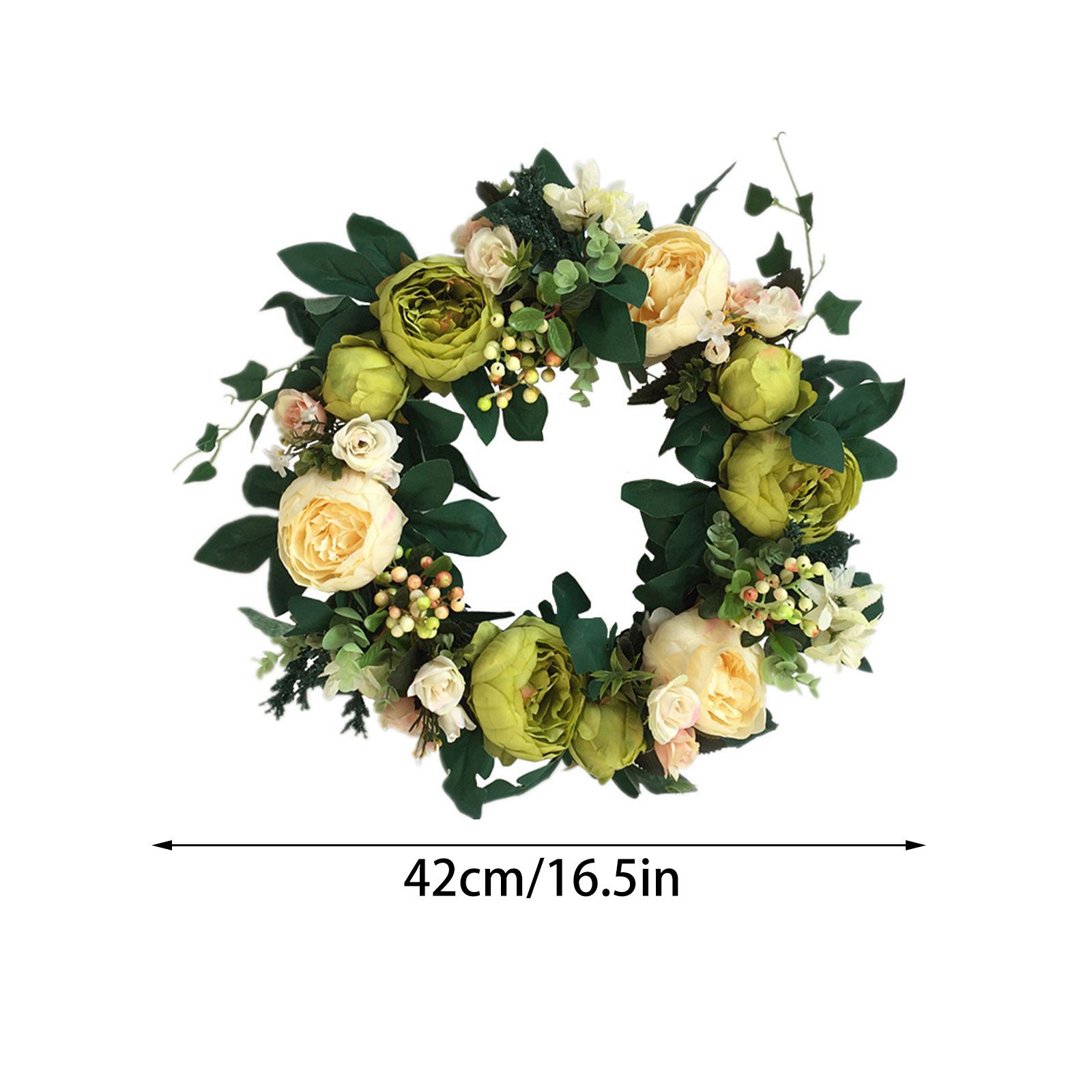 Peony Flower Garland Front Door Decoration Flower Lintel Pendant Imitation Flower Wall Decoration Hanging Ornaments - Image 5