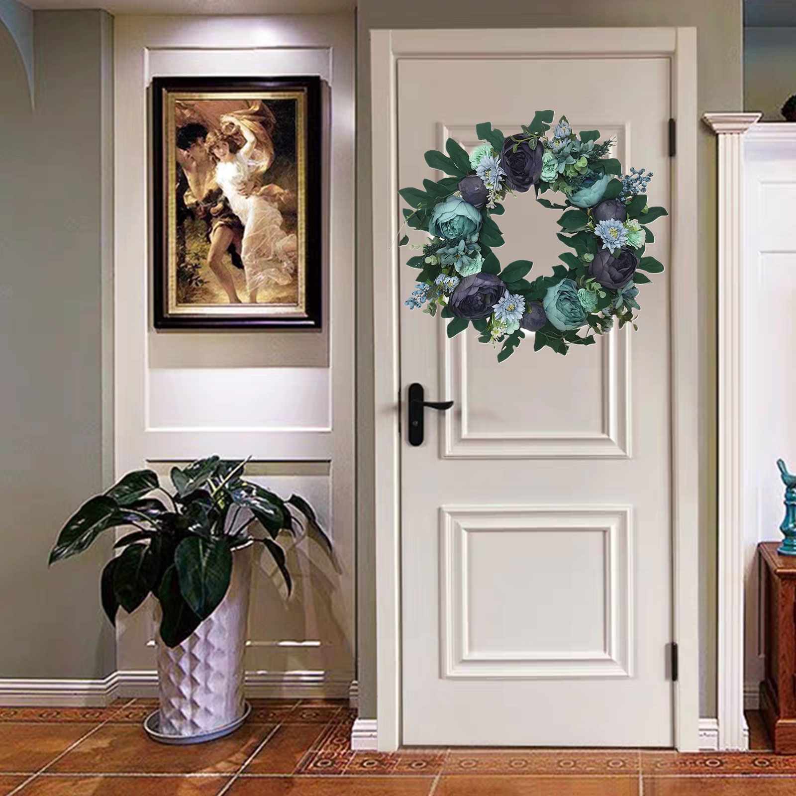 Peony Flower Garland Front Door Decoration Flower Lintel Pendant Imitation Flower Wall Decoration Hanging Ornaments - Image 6