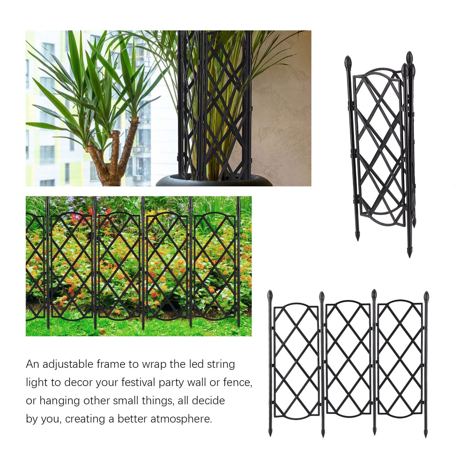 Plug in Small Flower Screen Flower Stand Climbing Vine Stand Stand Partition Flower Stand Climbing Vine Stand - Image 8