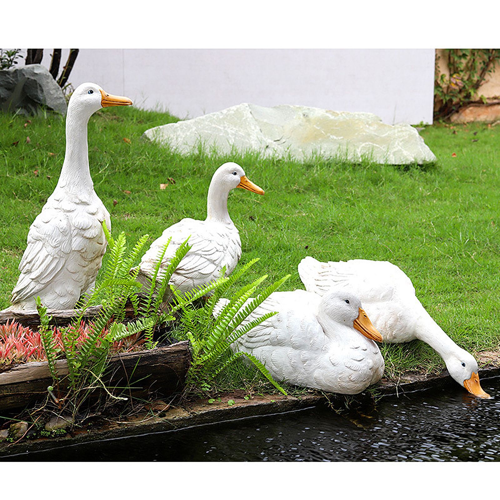 Outdoor Simulation Duck Decoration Garden Pool Water Landscape Decoration Layout Resin Decoration - Image 5