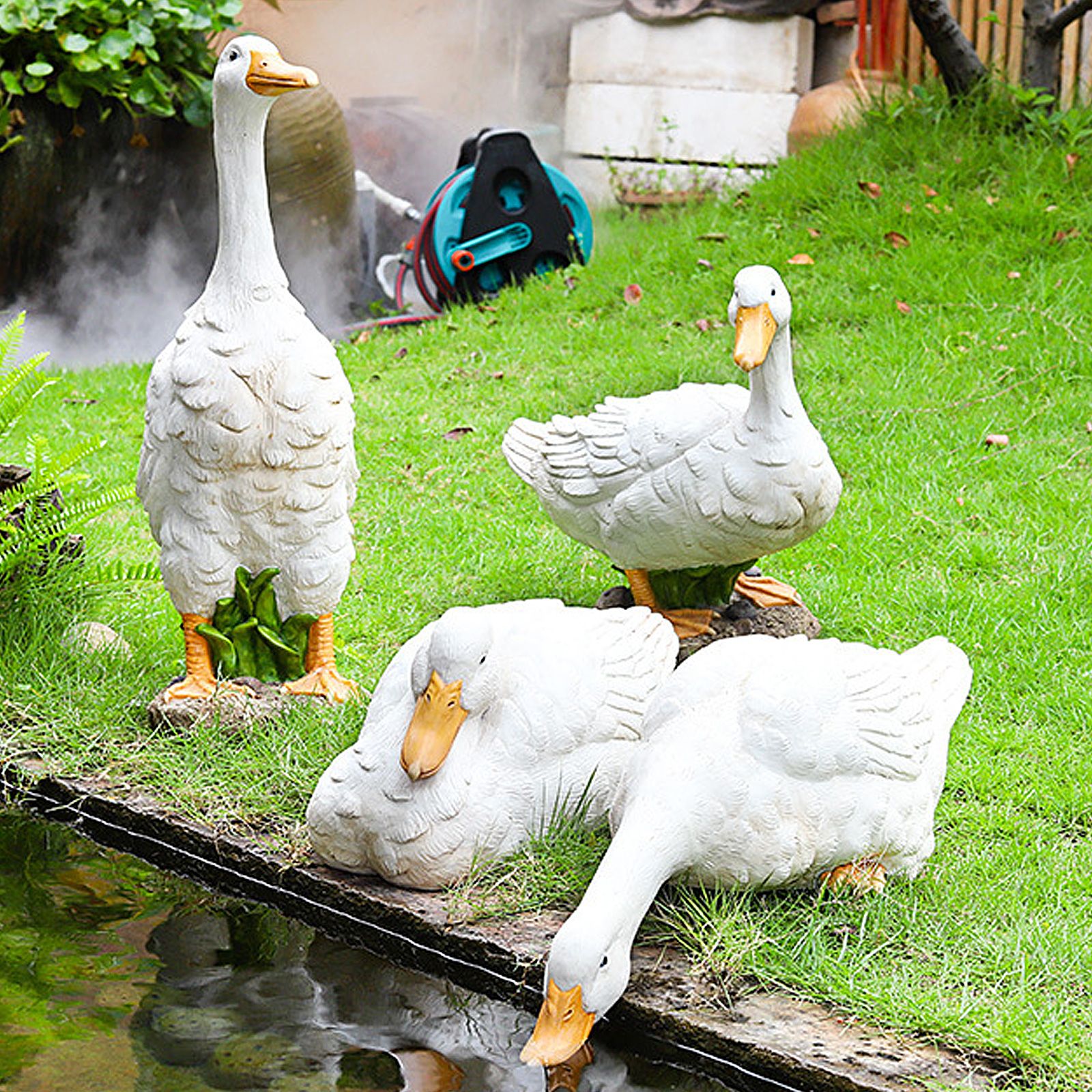 Outdoor Simulation Duck Decoration Garden Pool Water Landscape Decoration Layout Resin Decoration - Image 6