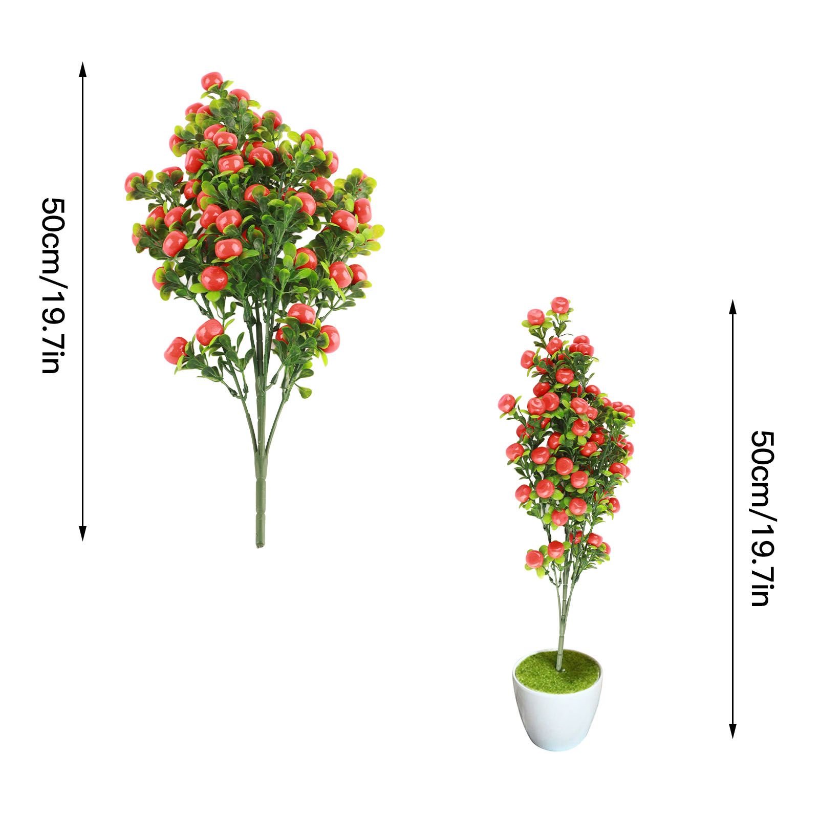 Orange Tree with Pot Simulation Fruit Trees Fake Plants Artificial Plants Artificial Plants - Image 7