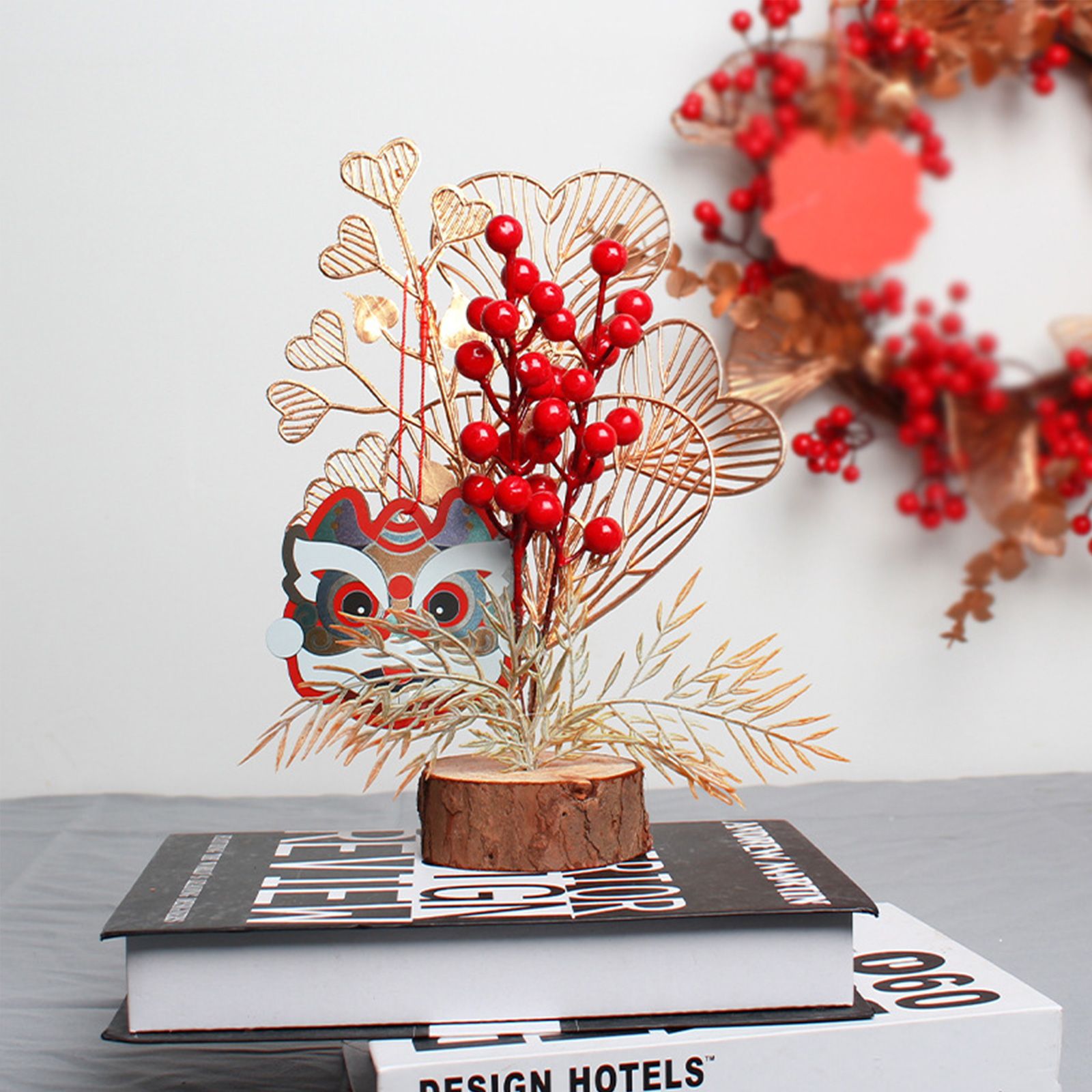 Chinese New Year Tree Ornament Spring Festival Desktop Decorative Ornament Home Decor for Bedroom Living Room - Image 6