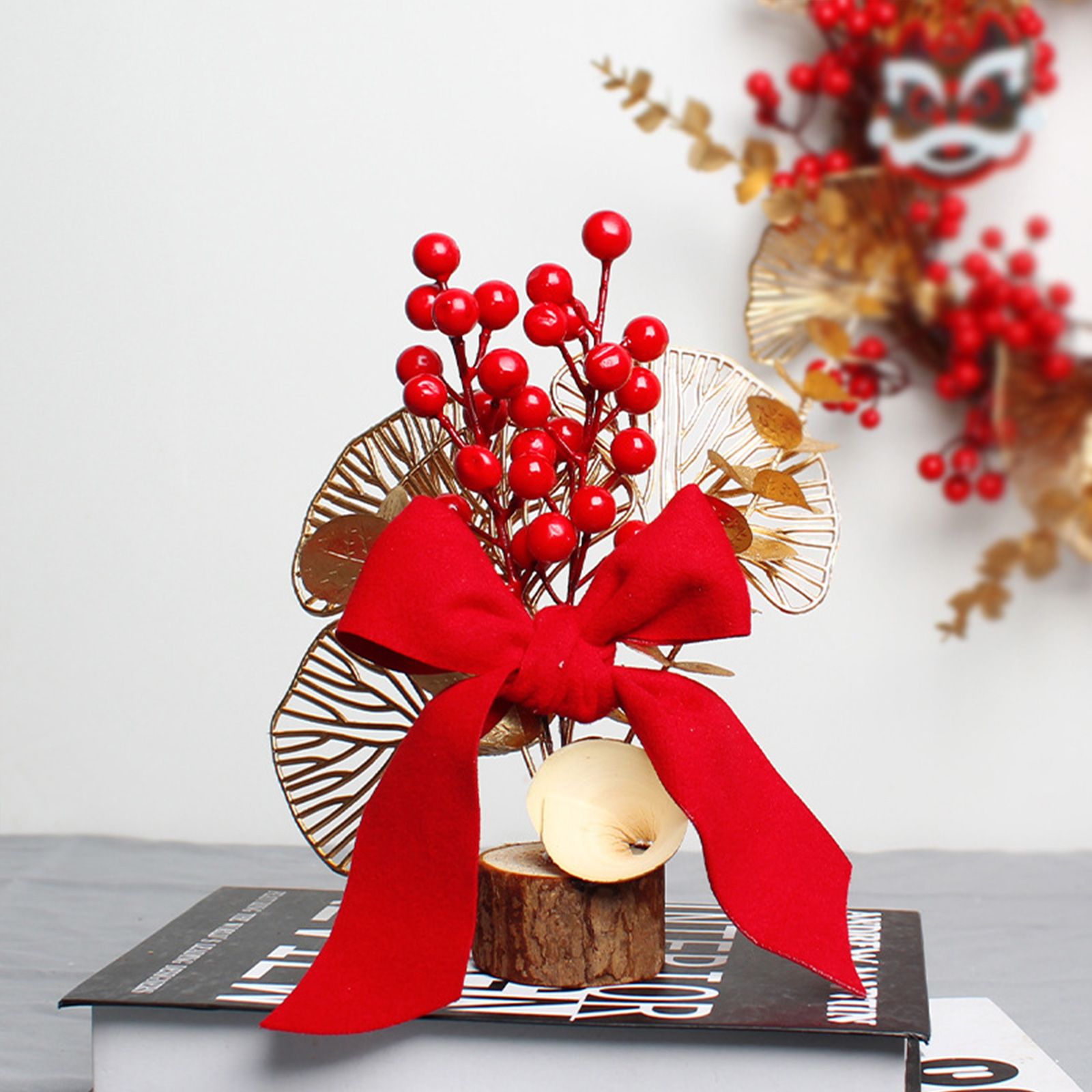 Chinese New Year Tree Ornament Spring Festival Desktop Decorative Ornament Home Decor for Bedroom Living Room - Image 7