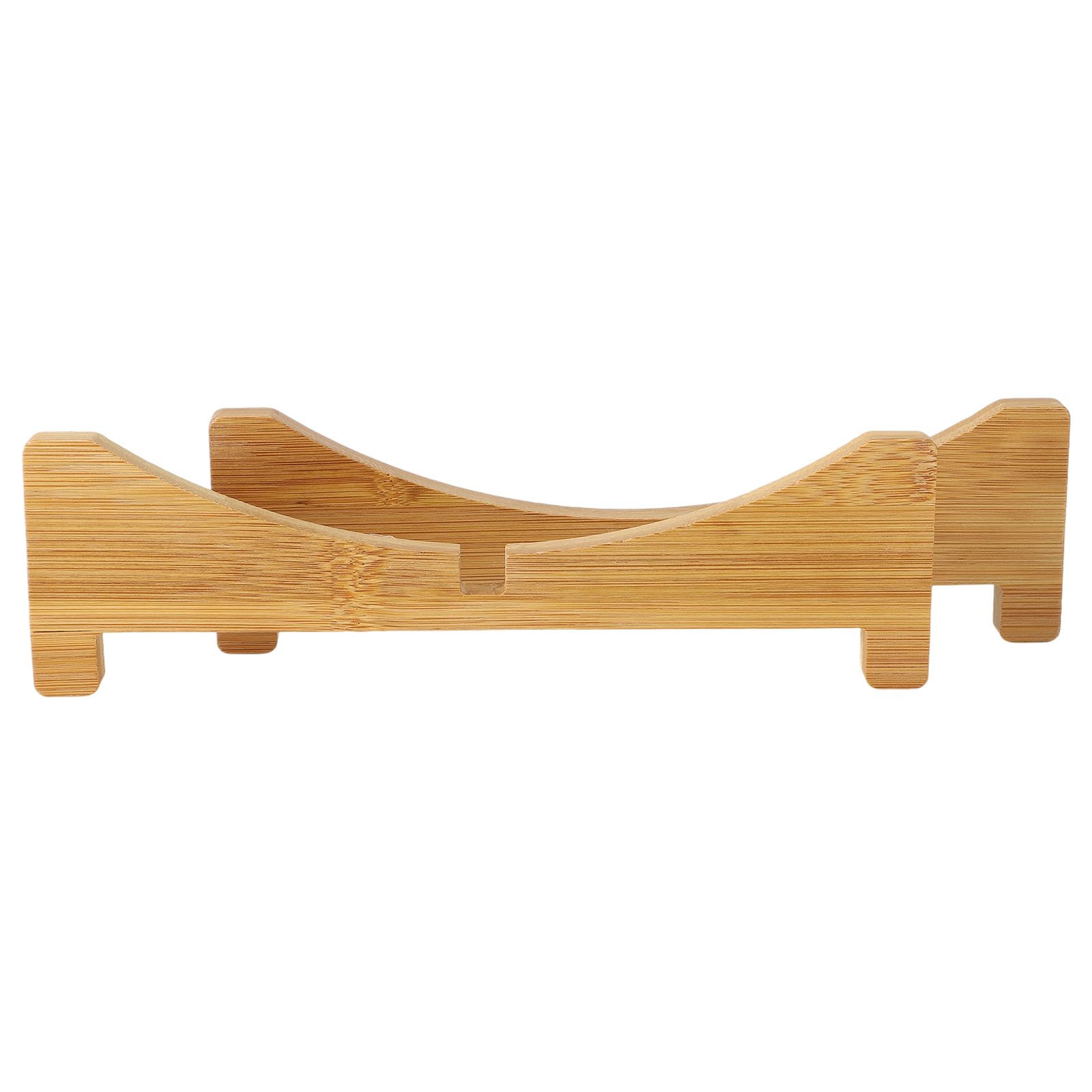 Plant Stand Bamboo Flower Pot Tray Cross Shaped Multifunction for Pet Home Kitchen 17.5x5cm - Image 8