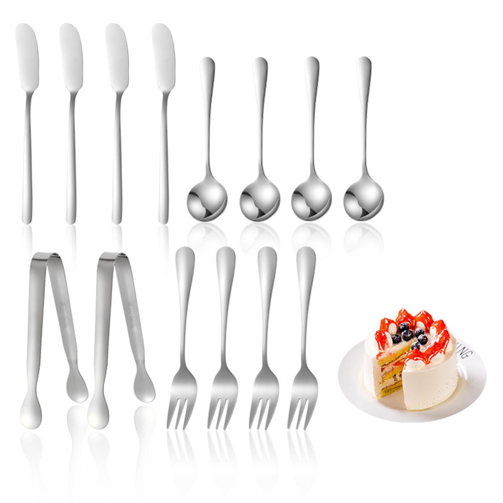 Cheese Tool Set Cheese Butter Spreader Knives Set Stainless Steel Cheese Serving Kit for Desserts Appetizers - Image 2