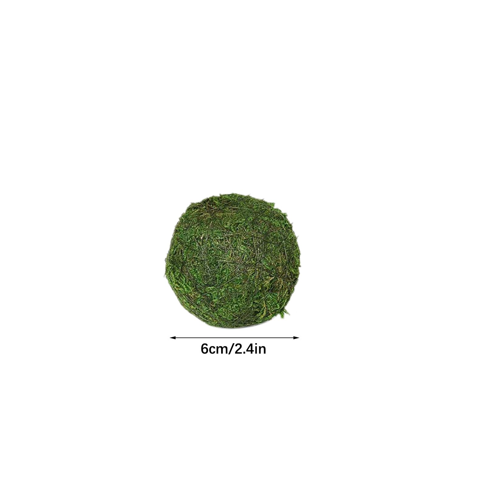 6pcs Moss 10cm Green Vase Bowl Filler Balls for Christmas Tree Garden Weddings Home Party Decor - Image 8