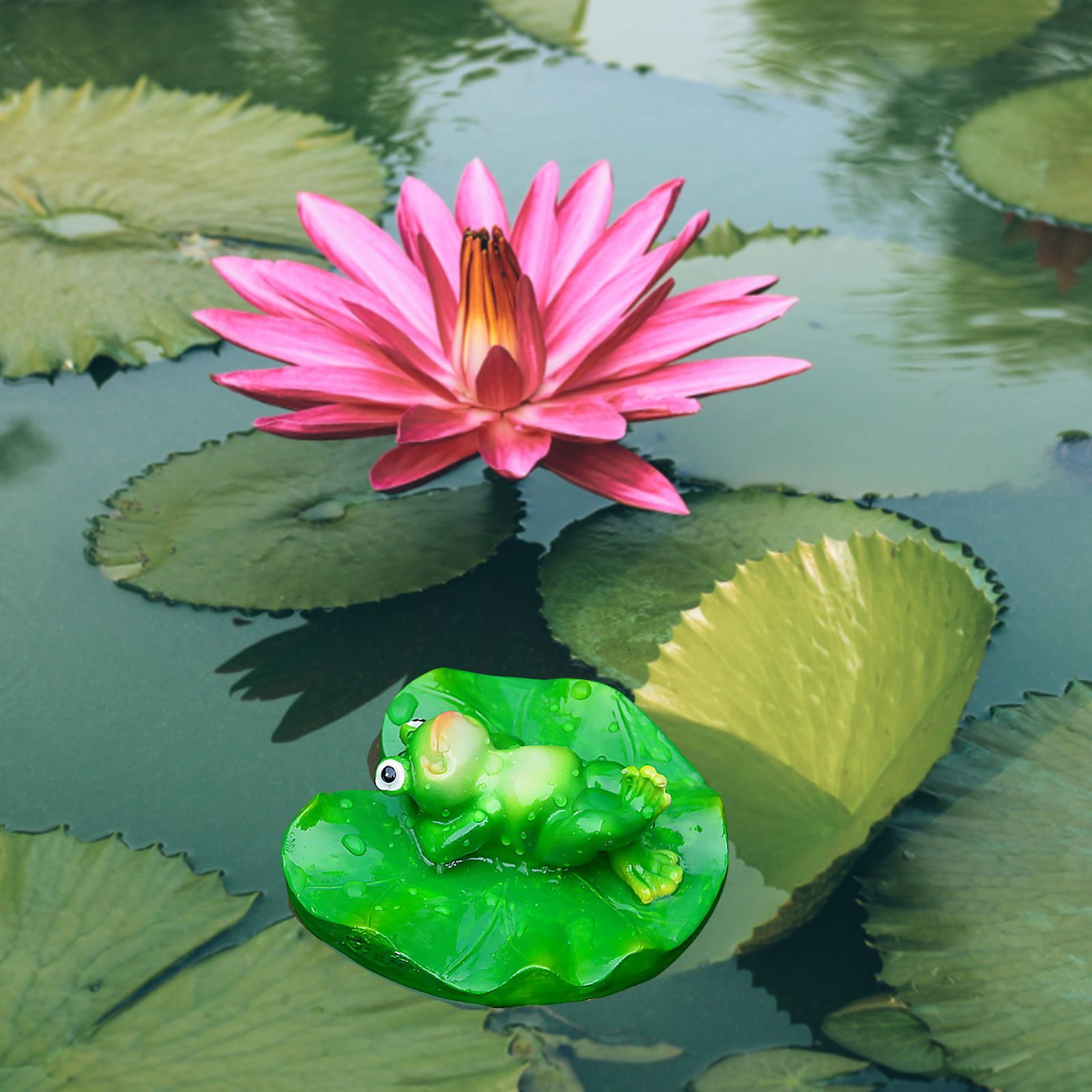 Floating Leaf Decoration Resin Fake Leaves Staue Ornament for Pool Fountain Aquarium Water - Image 4
