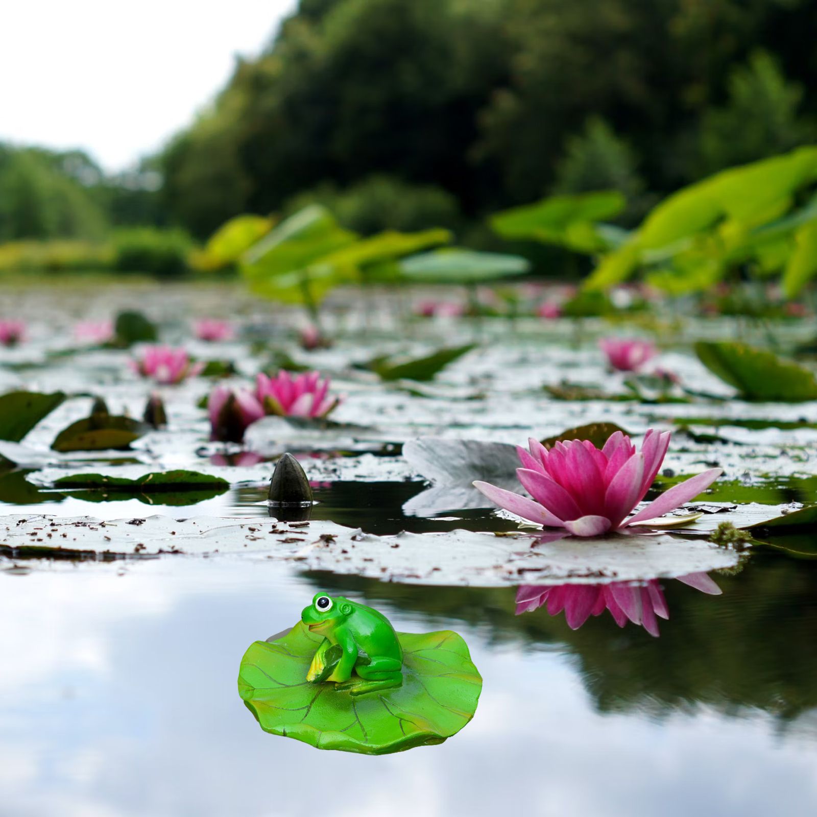 Floating Leaf Decoration Resin Fake Leaves Staue Ornament for Pool Fountain Aquarium Water - Image 6