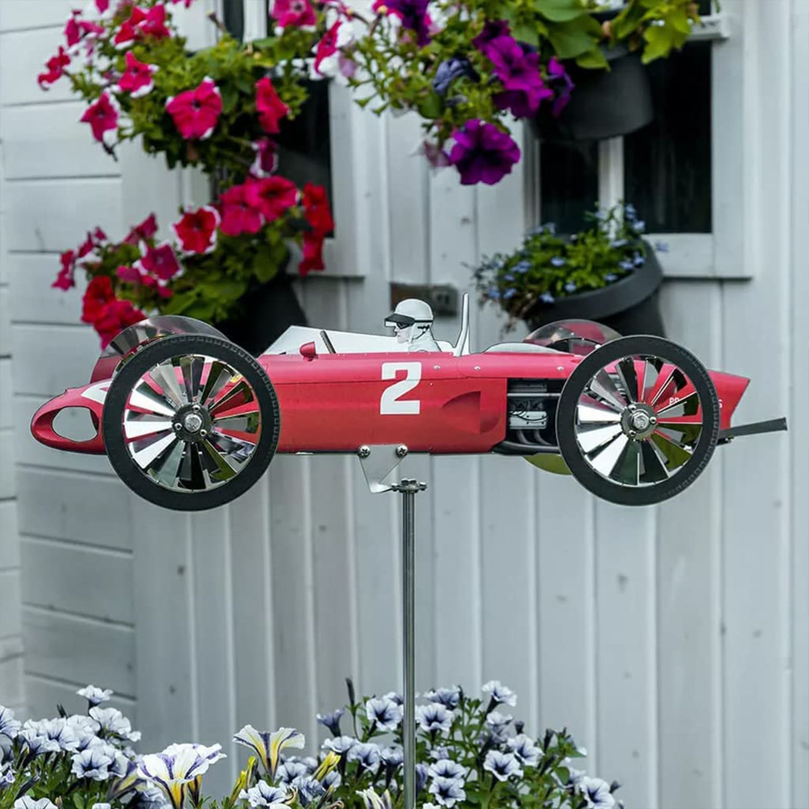 Garden Racing Windmill Garden Spinner Decoration Windmill Garden Pinwheels - Image 3