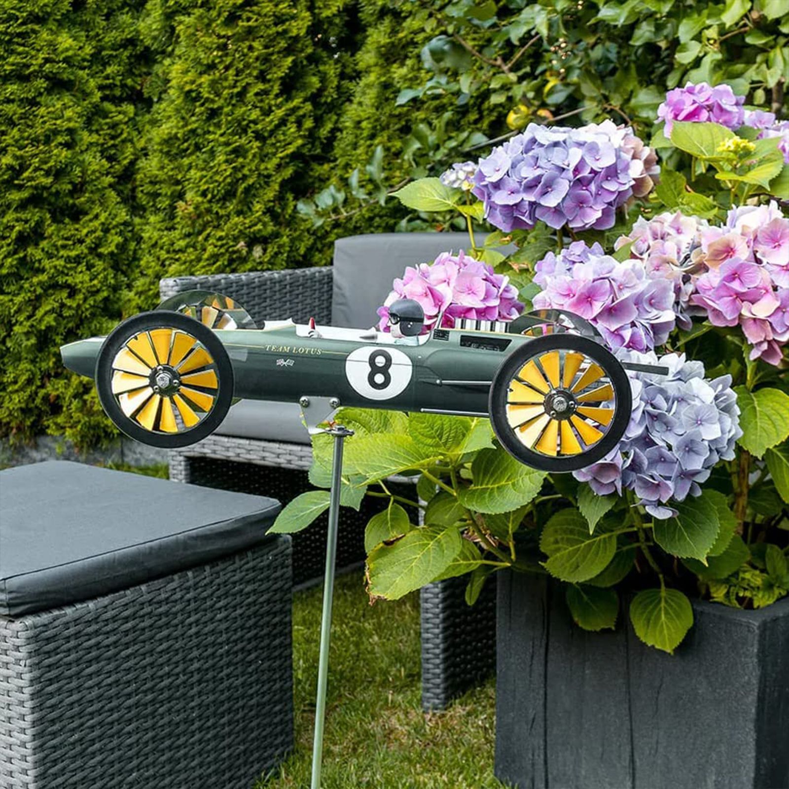 Garden Racing Windmill Garden Spinner Decoration Windmill Garden Pinwheels - Image 4
