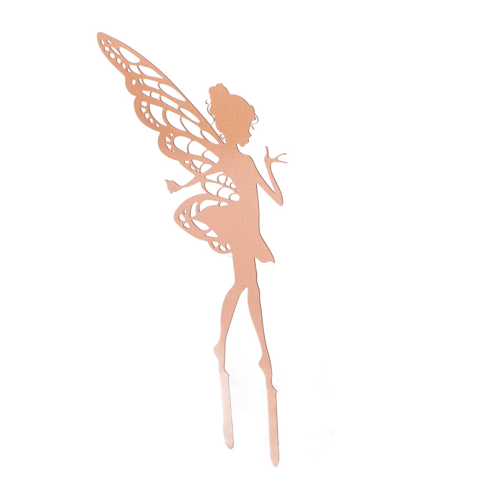 Outdoor Garden Patio Ornaments Flower Fairy Goblin Silhouette Metal Iron Crafts Elf Decoration - Image 2