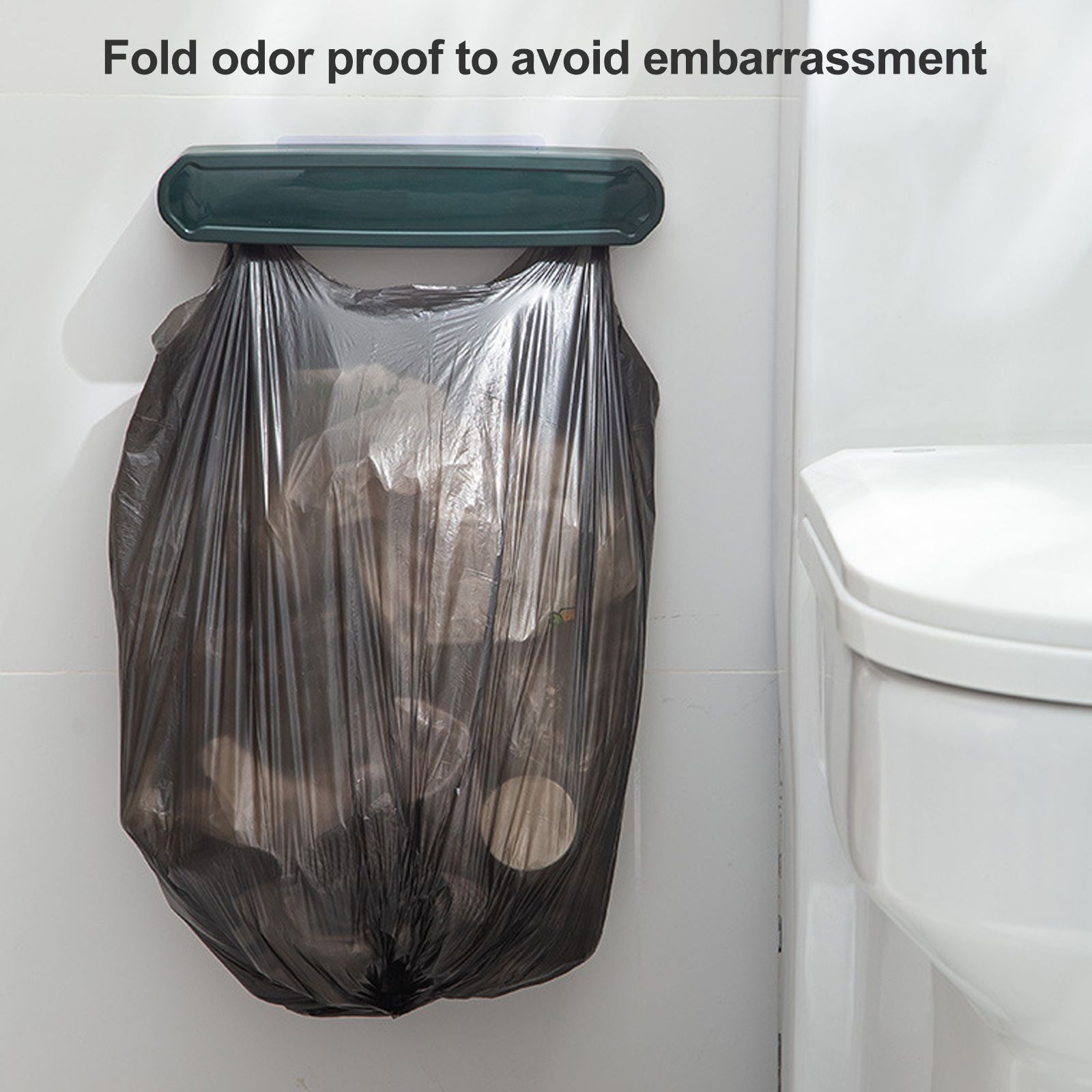 Foldable Plastic Bag Stand for Trash Can Stand Wall Mounted Garbage Bag Stand - Image 5