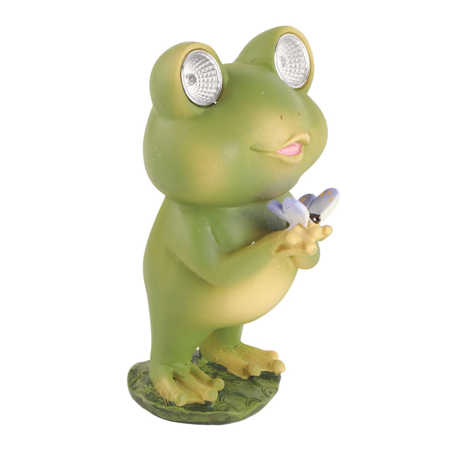 Garden Patio Fence Solar Lights Scare Frog Resin Decorative Ornaments - Image 2
