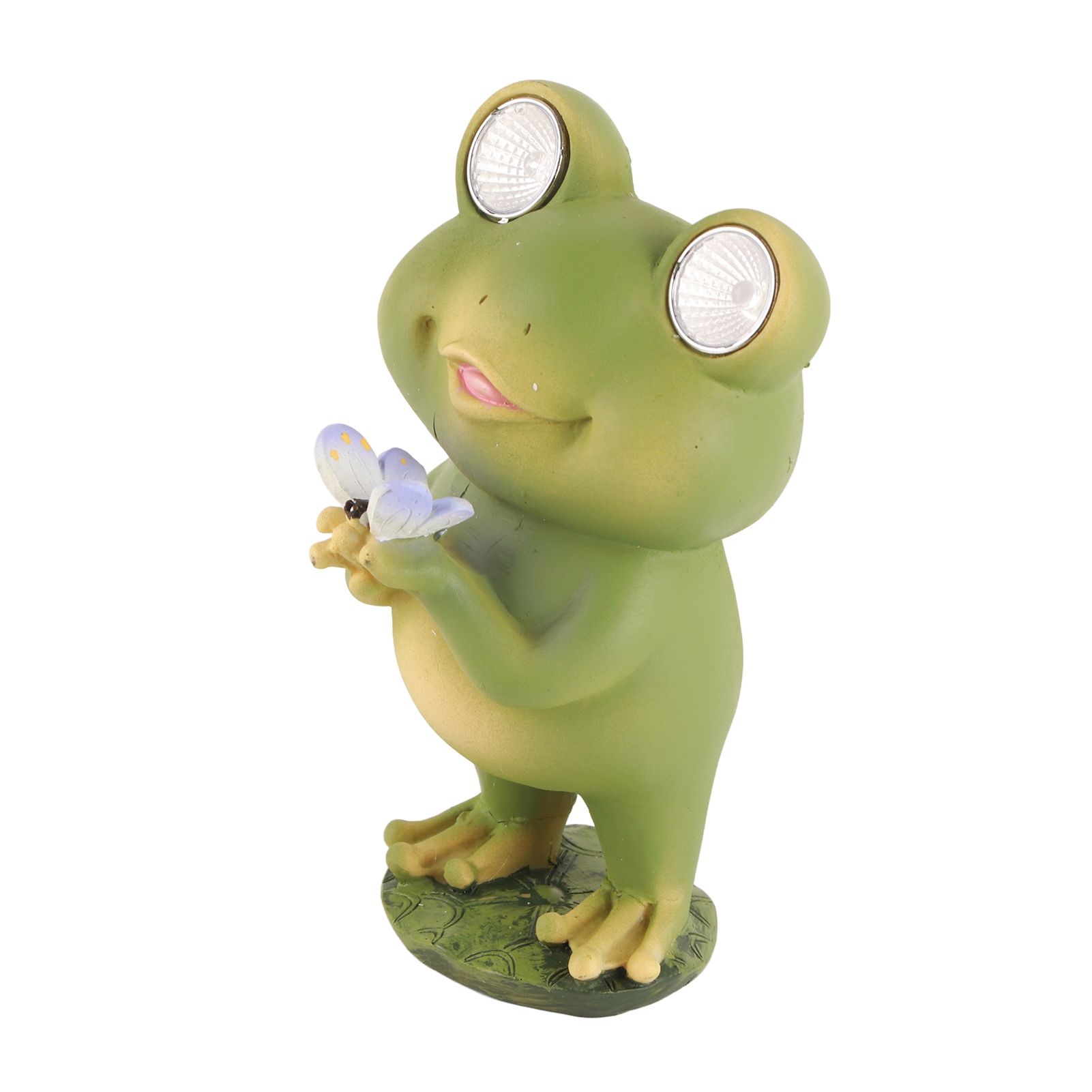 Garden Patio Fence Solar Lights Scare Frog Resin Decorative Ornaments - Image 3