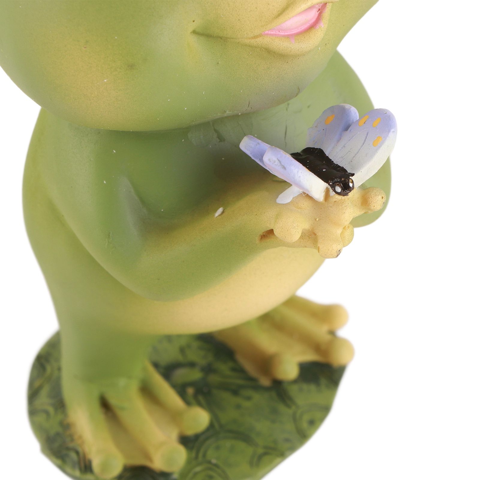 Garden Patio Fence Solar Lights Scare Frog Resin Decorative Ornaments - Image 6