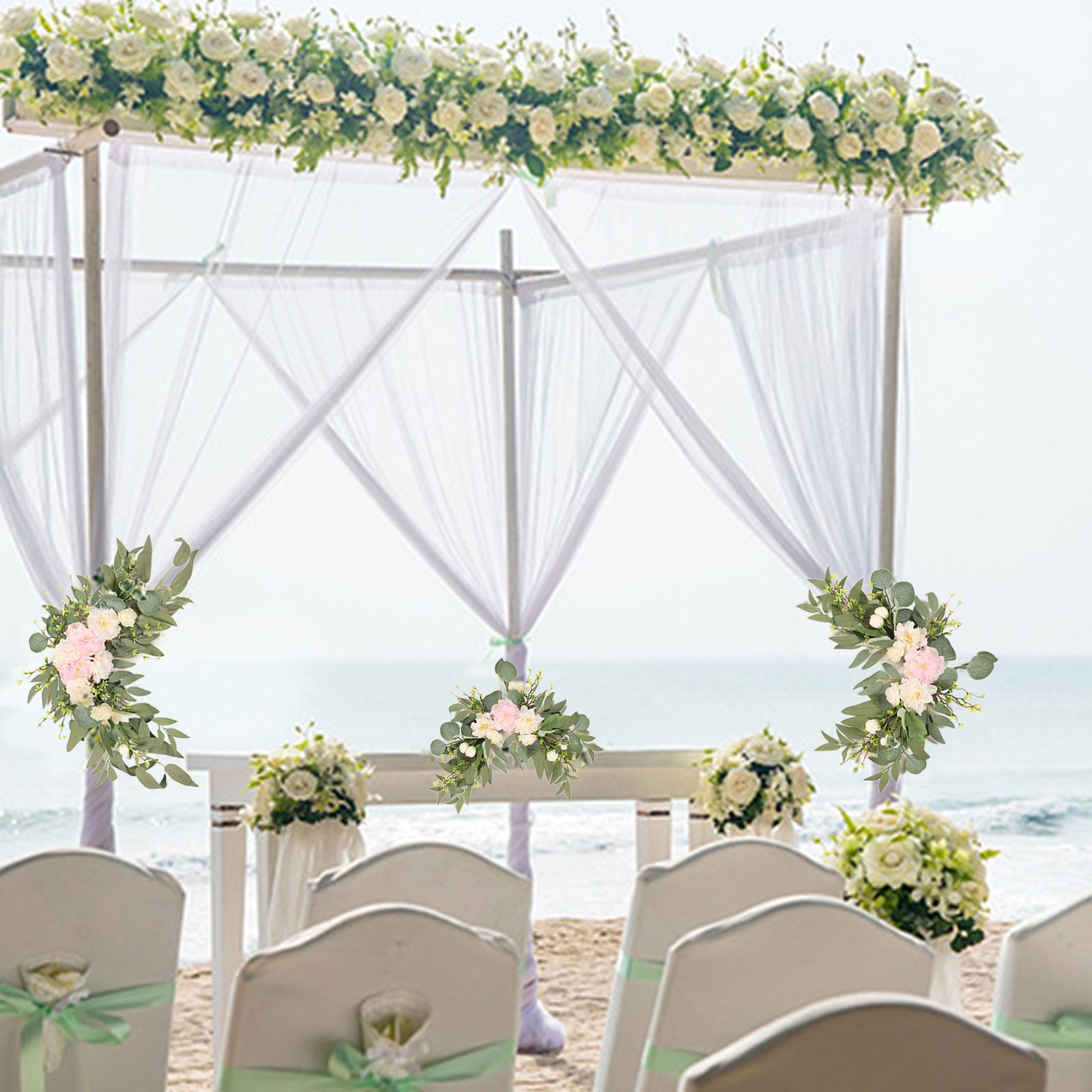 Wedding Welcome Flower Wedding Arch Flower Artificial Bouquet Handmade Fake Flower Decoration - Image 5