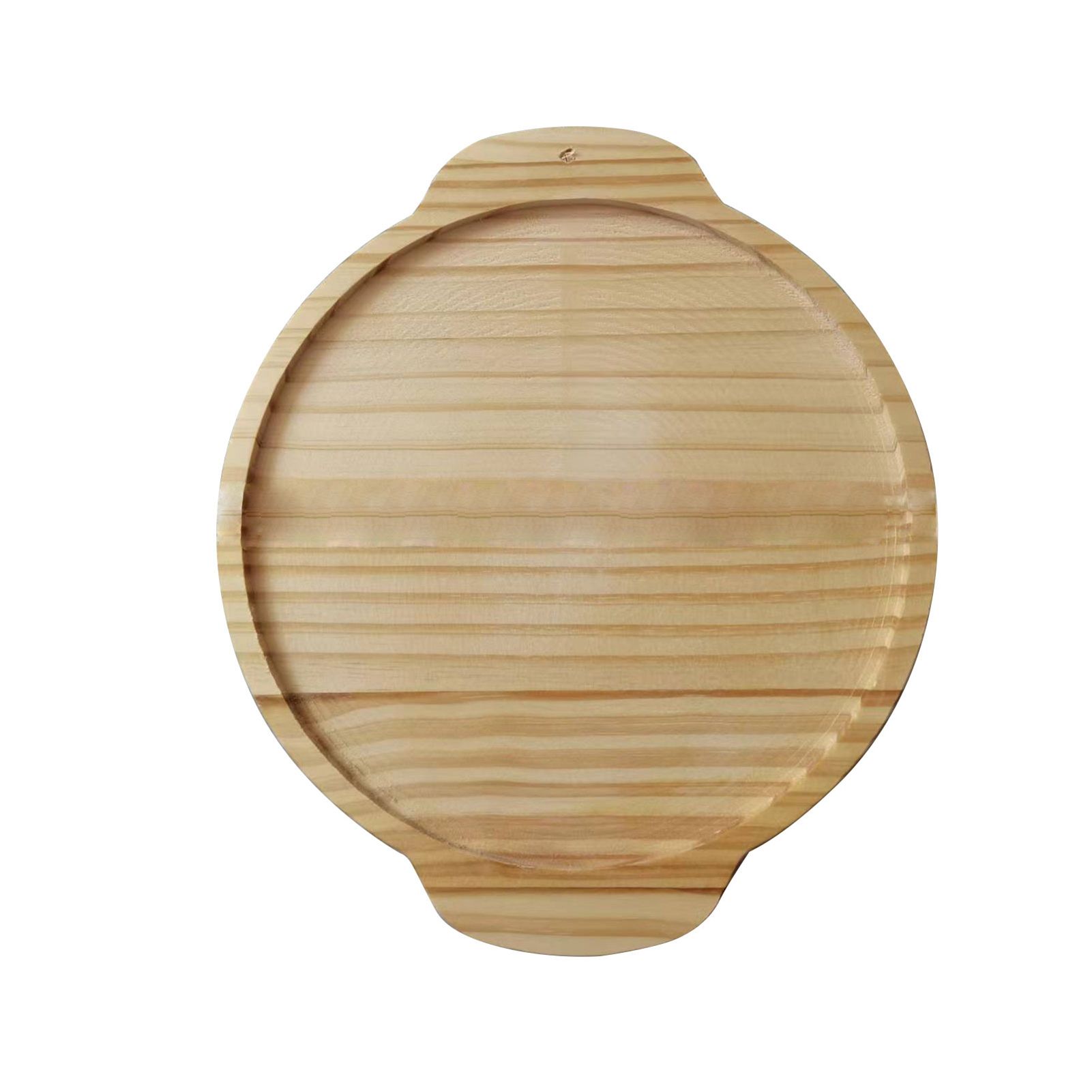 Wooden Sofa Tray Mobile Phone Stand Fruit Plate Wood Craft Ornament - Image 3