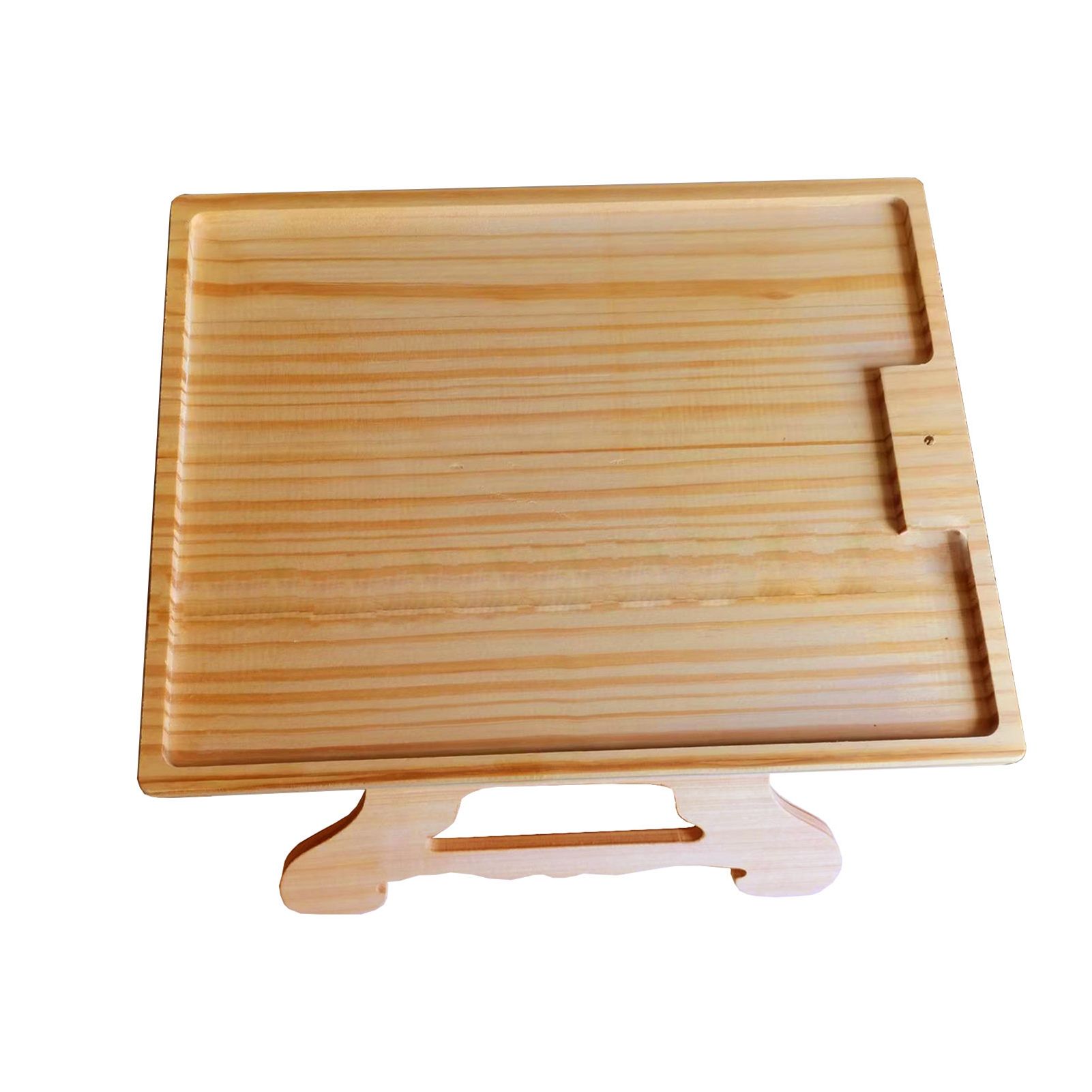 Wooden Sofa Tray Mobile Phone Stand Fruit Plate Wood Craft Ornament - Image 5