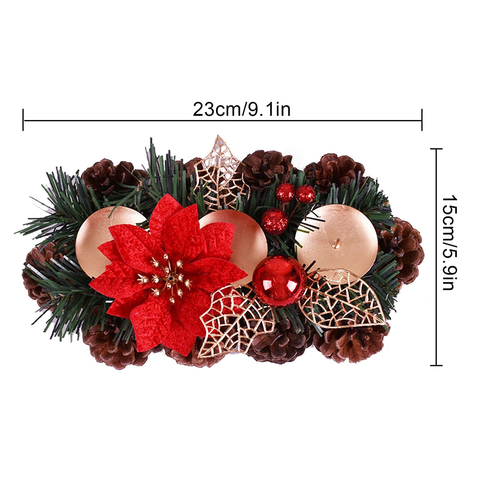 Christmas Decorations Candlesticks Christmas Table Centerpiece - Image 4