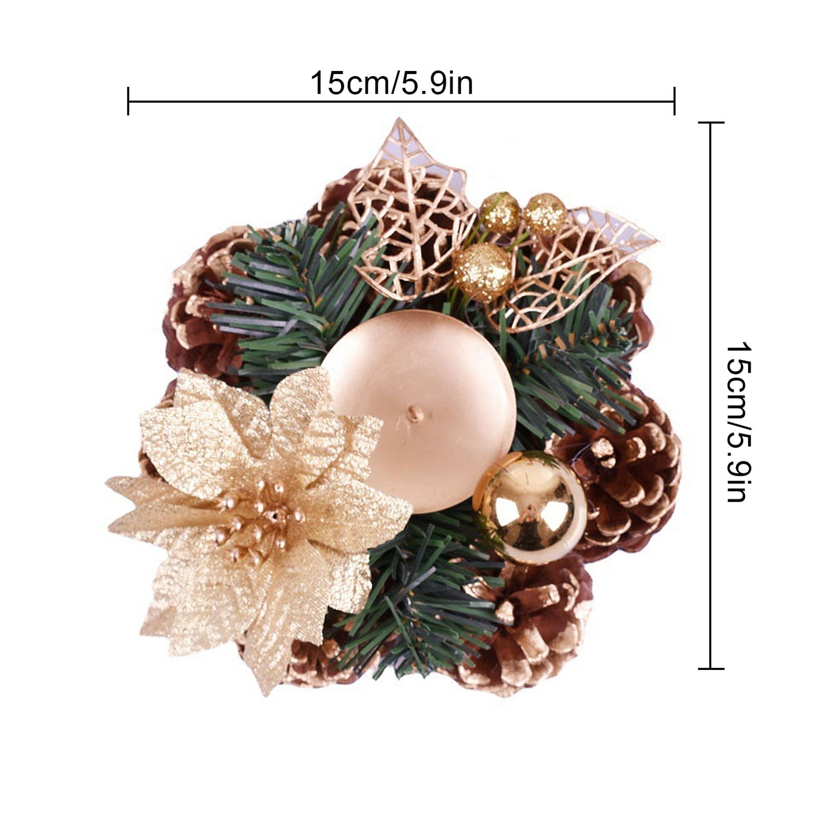 Christmas Decorations Candlesticks Christmas Table Centerpiece - Image 5