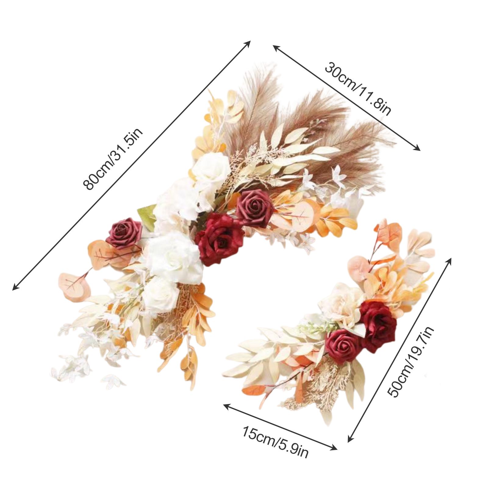Wedding Decoration Arch Flower Welcome Water Sign Flower Artificial Flowers Swag - Image 7