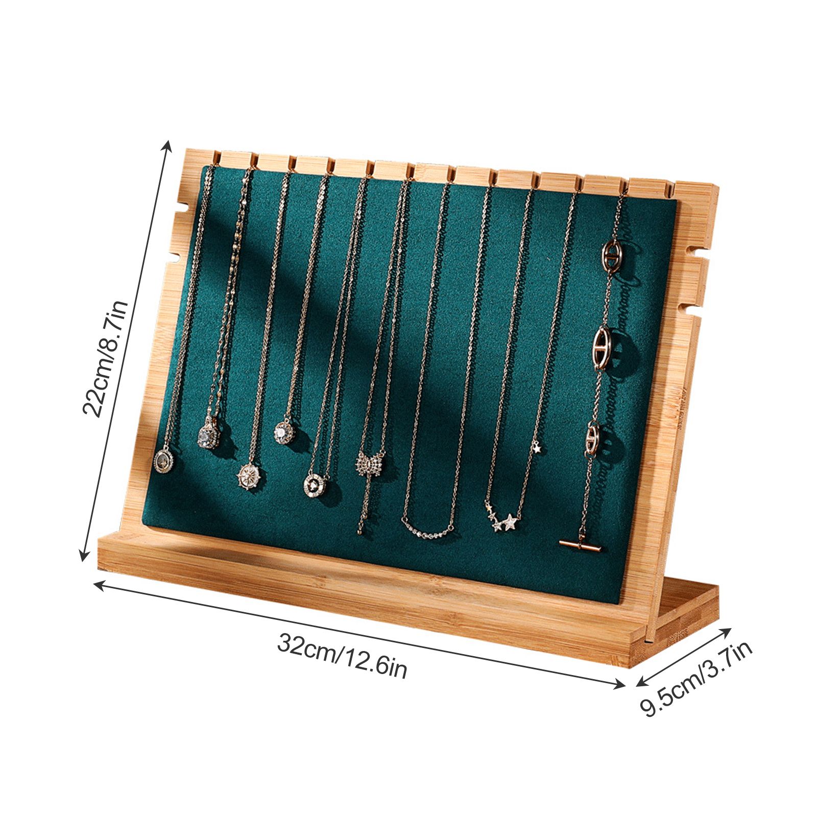 Bamboo Wood Pendant Display Board Jewelry Display Board Necklace Rack Removable Jewelry Display Props - Image 7