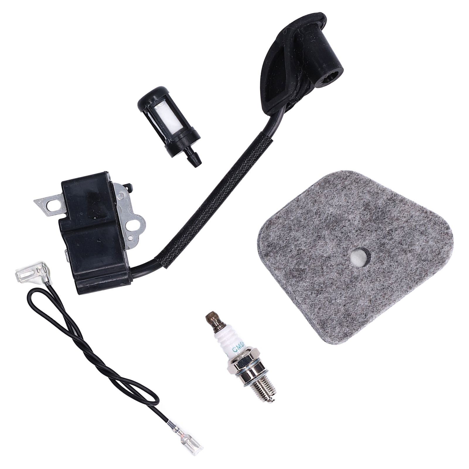 Ignition Coil Module Sponge Spark Plug Oil Filter Suitable for Stihl FS90R FS100R Trimmer High Pressure Package - Image 2