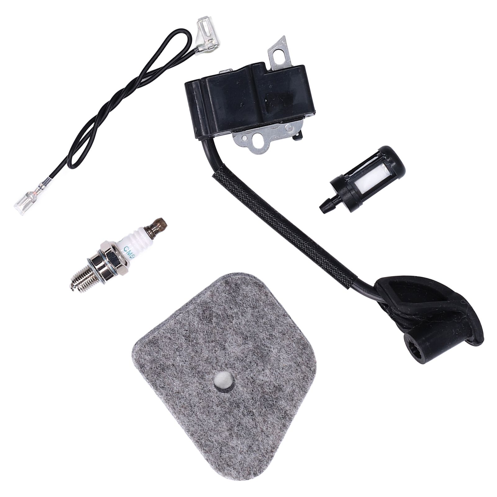 Ignition Coil Module Sponge Spark Plug Oil Filter Suitable for Stihl FS90R FS100R Trimmer High Pressure Package - Image 3