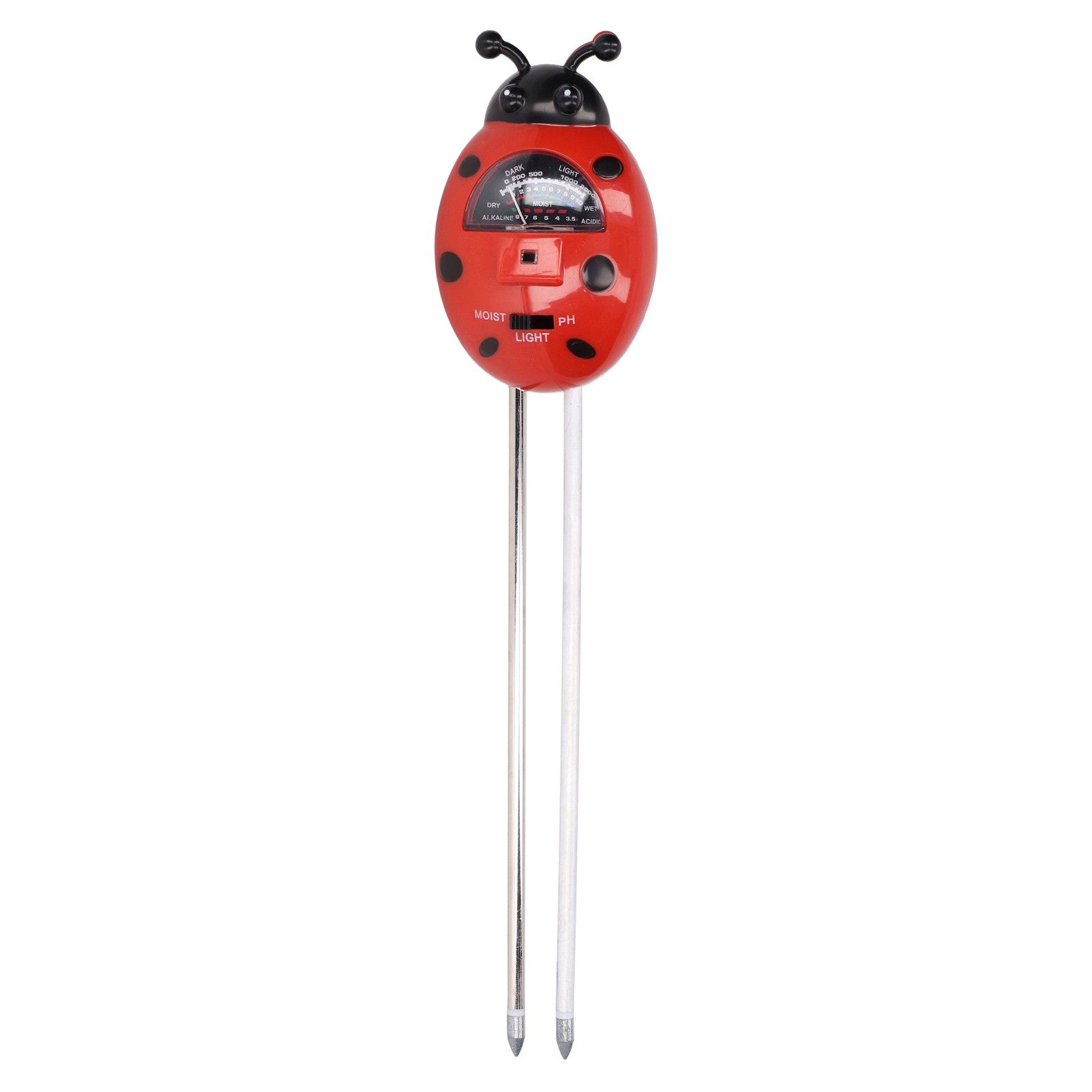 Moisture Meter 3 Calibration Tables Ladybug Shape Simple Operation Multifunction PH Tester - Image 3