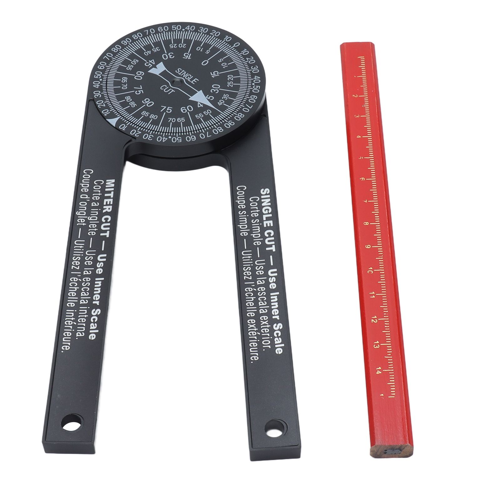 Angle Finder 360 Degrees Easy Measurement Free Rotation Portable Size Accurate Miter Saw Protractor for Woodworking - Image 1