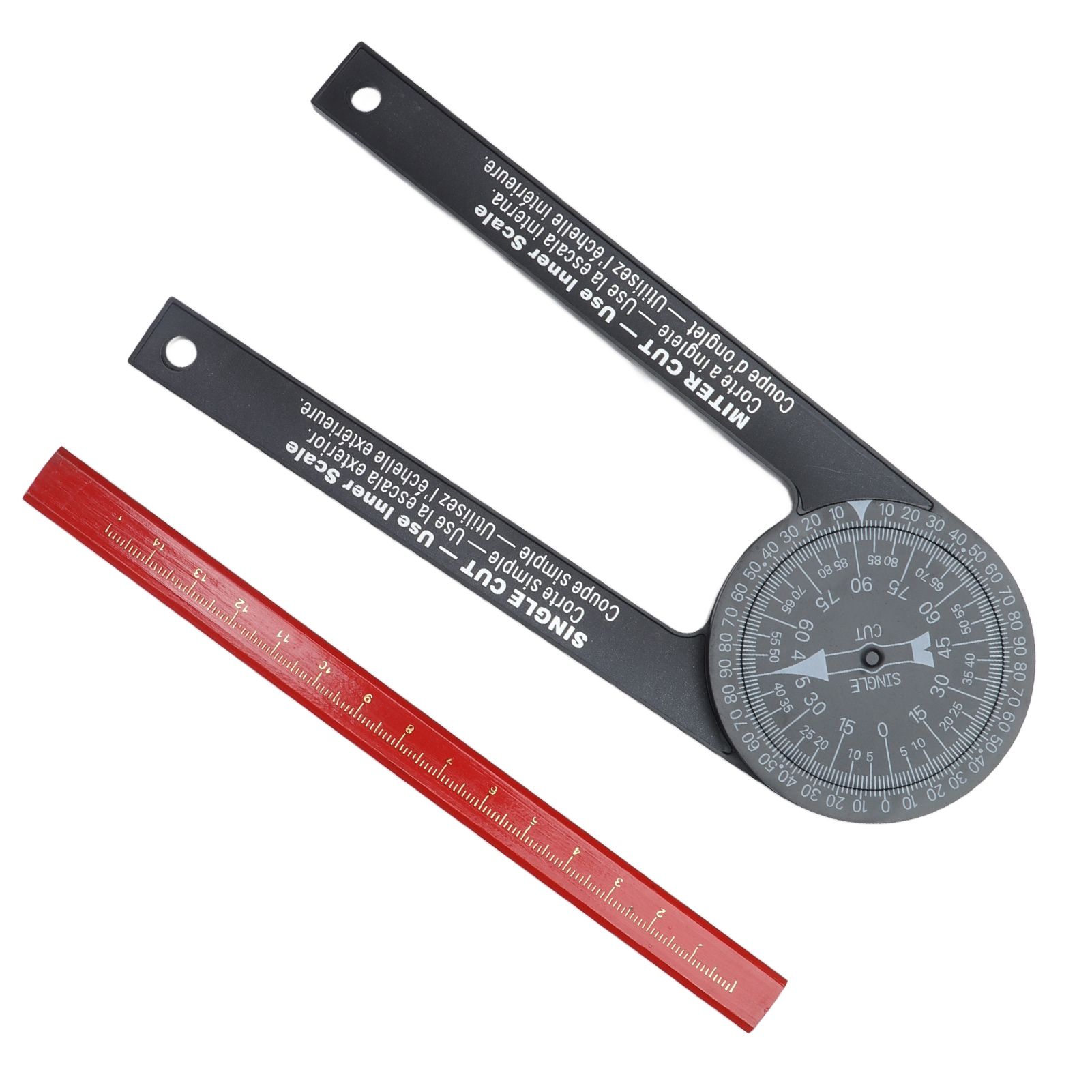 Angle Finder 360 Degrees Easy Measurement Free Rotation Portable Size Accurate Miter Saw Protractor for Woodworking - Image 2