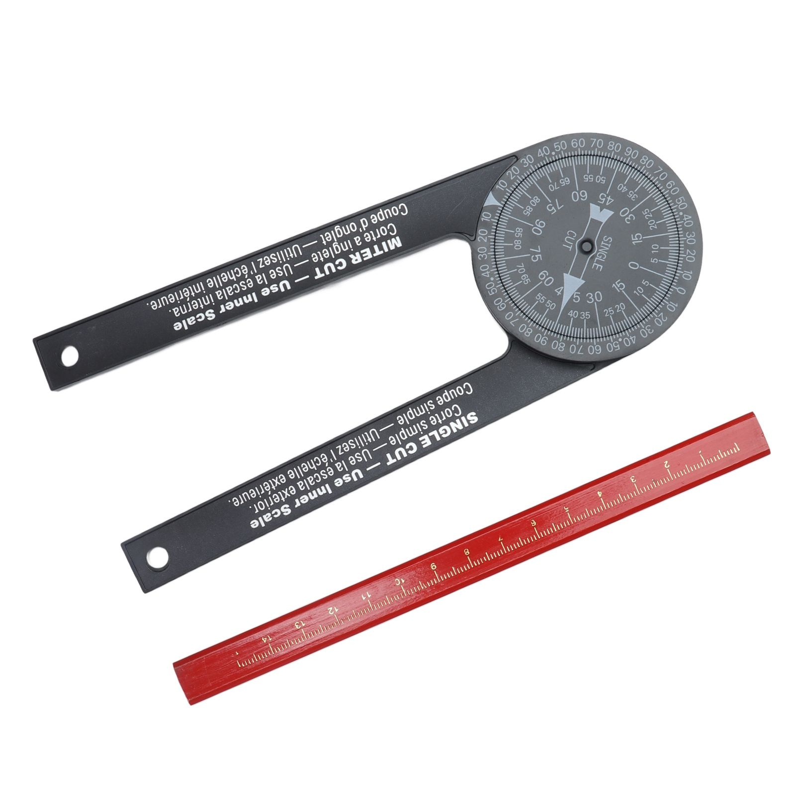 Angle Finder 360 Degrees Easy Measurement Free Rotation Portable Size Accurate Miter Saw Protractor for Woodworking - Image 3
